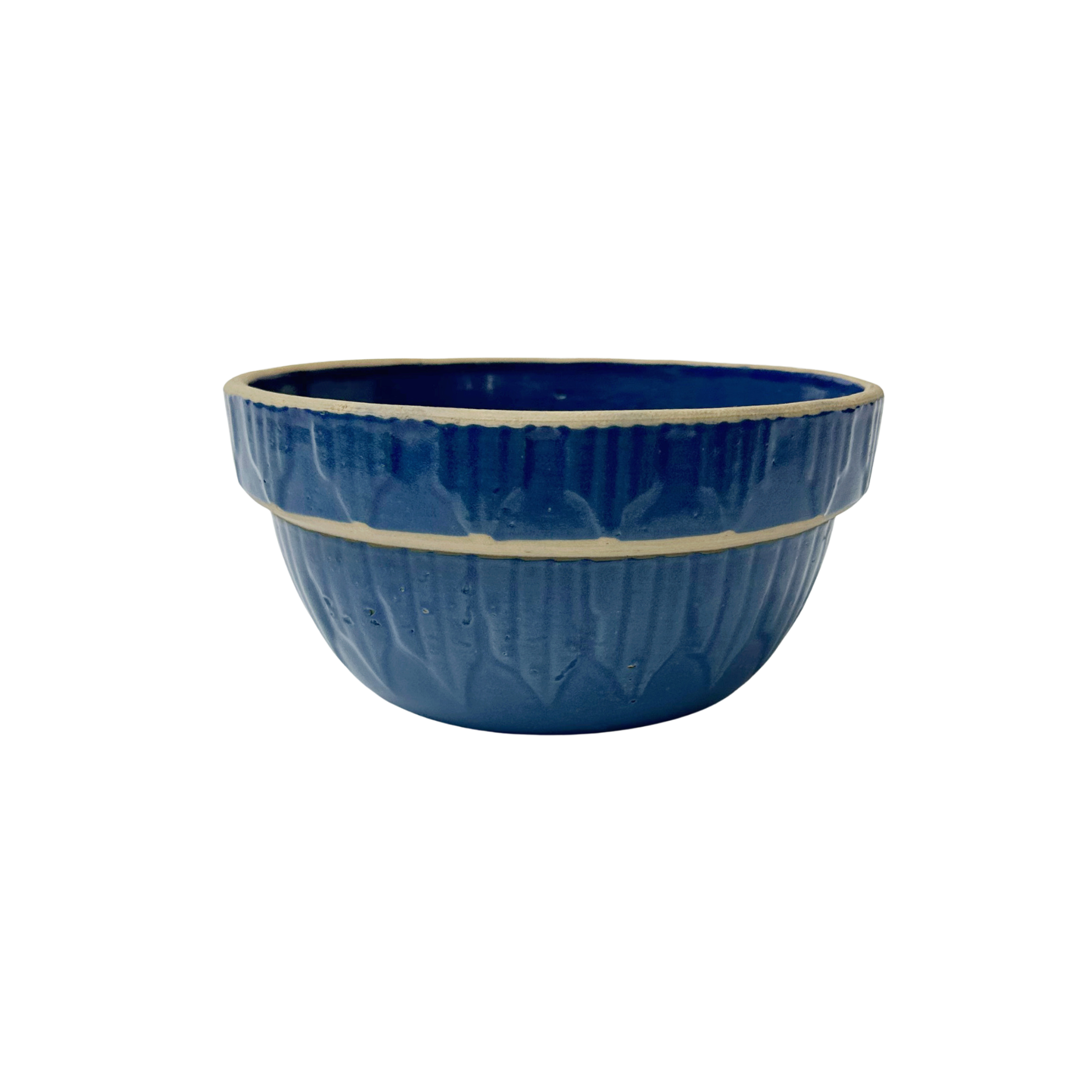 Vintage Blue Stoneware Bowl