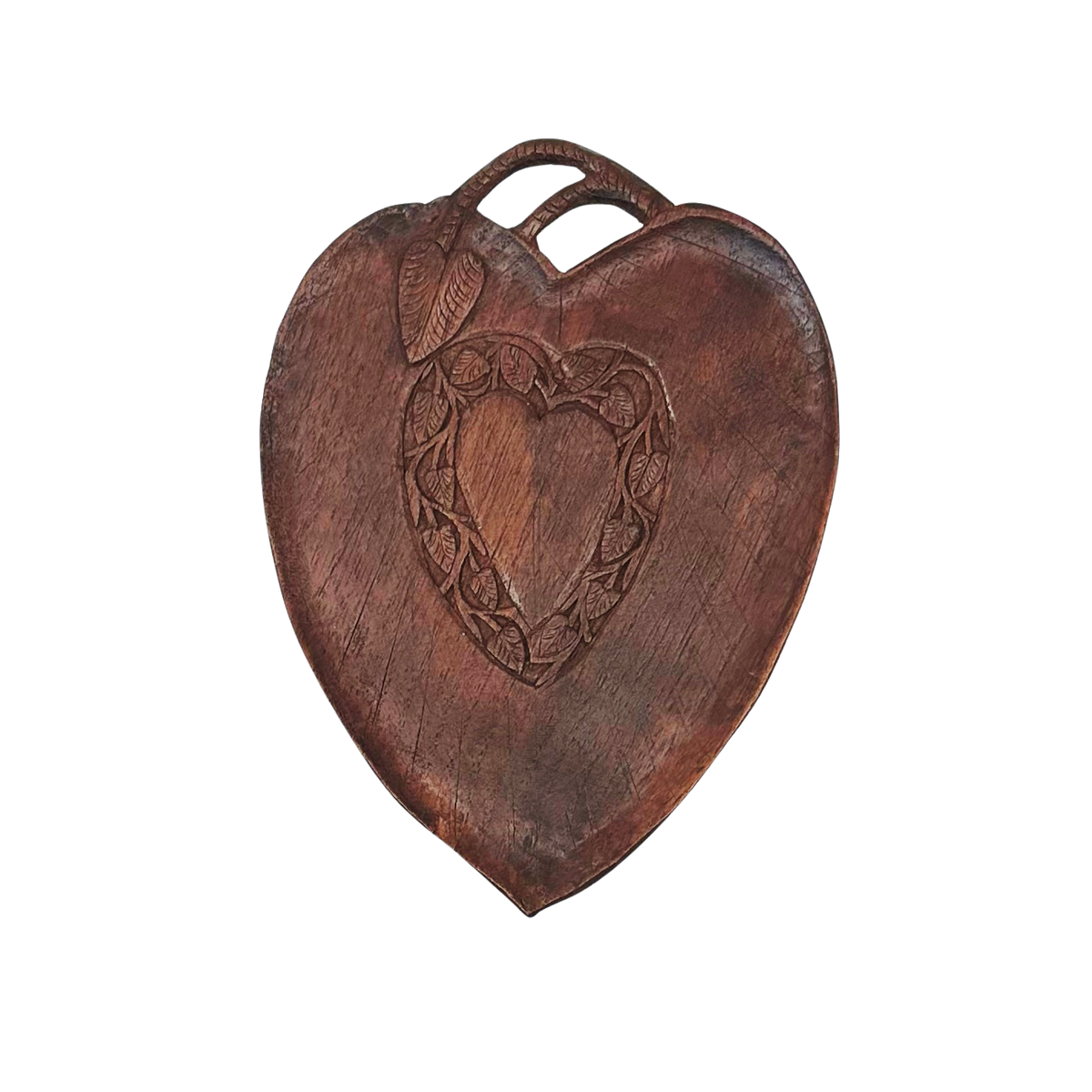Handcarved Wooden Heart