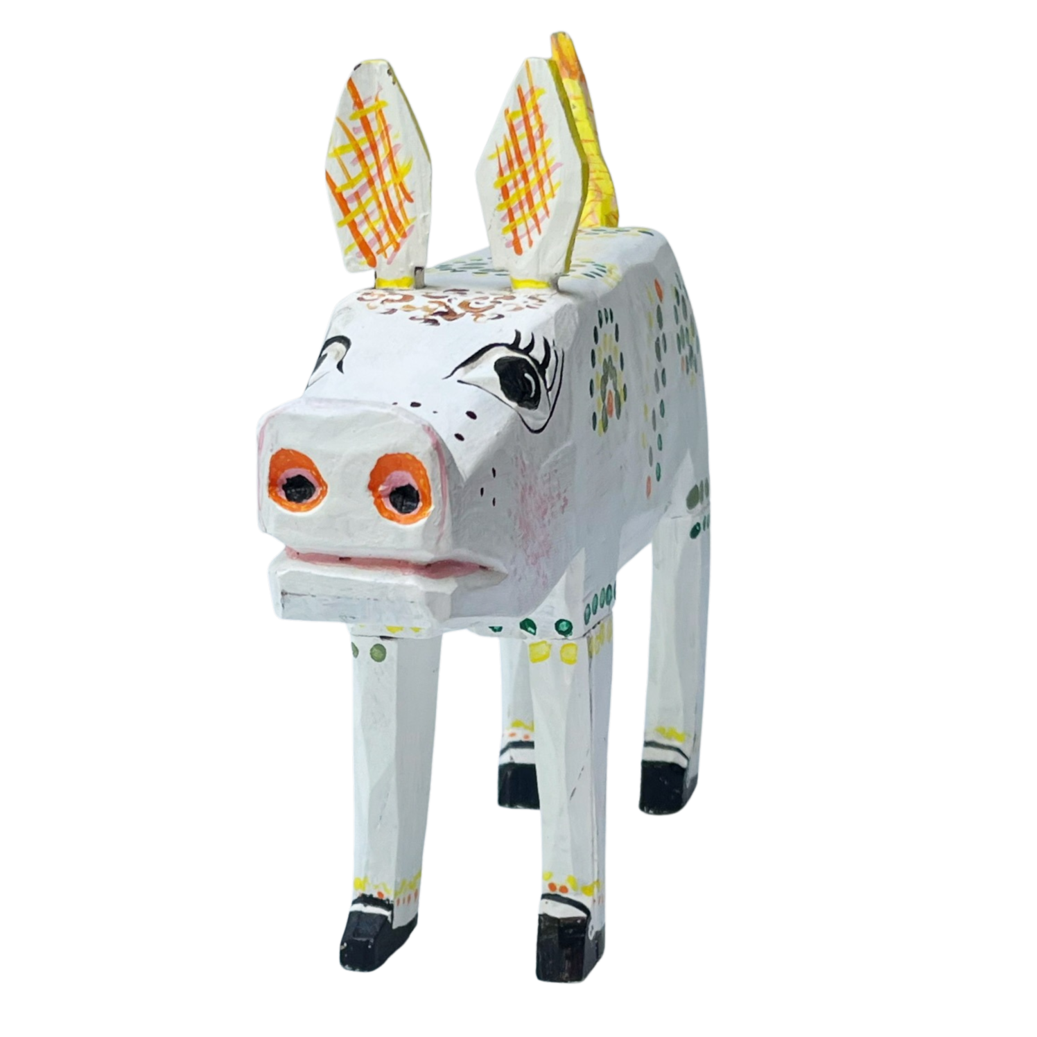 Vintage Handmade Folk Art Pig