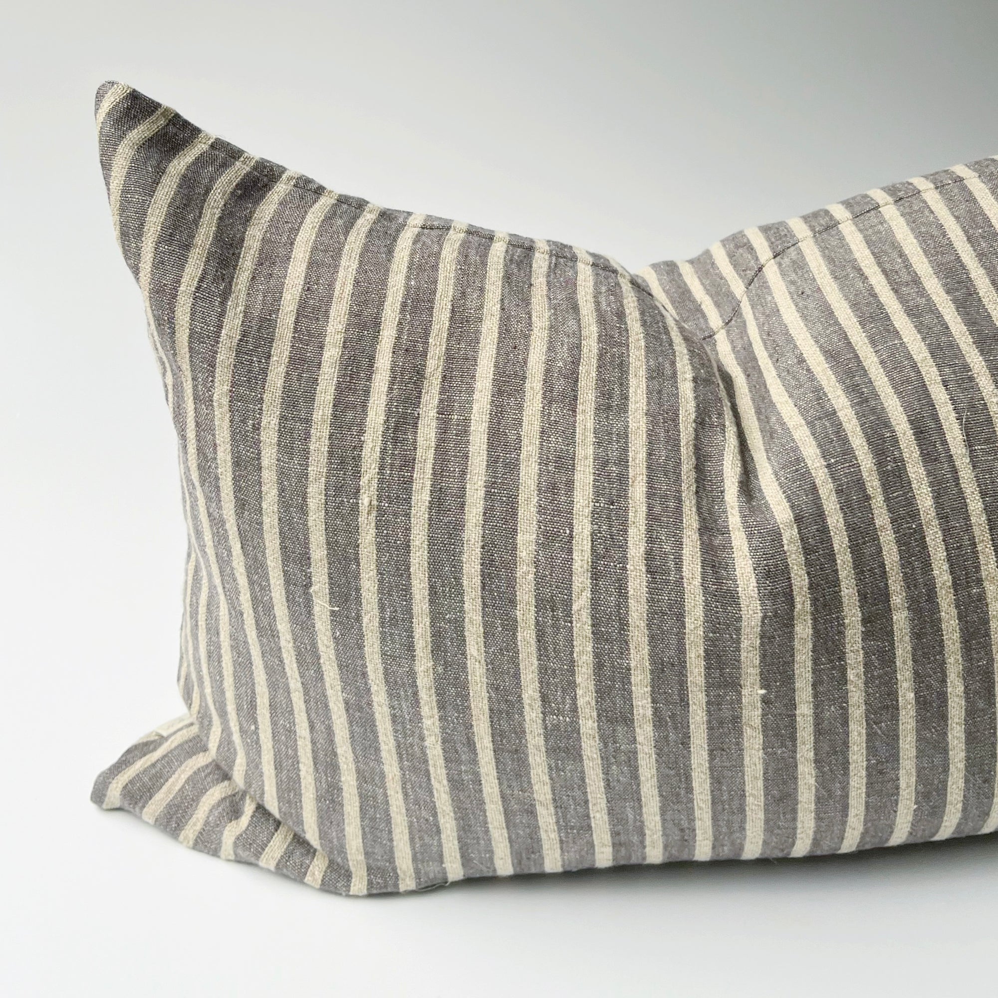 Linen Pinstripe Throw Pillow