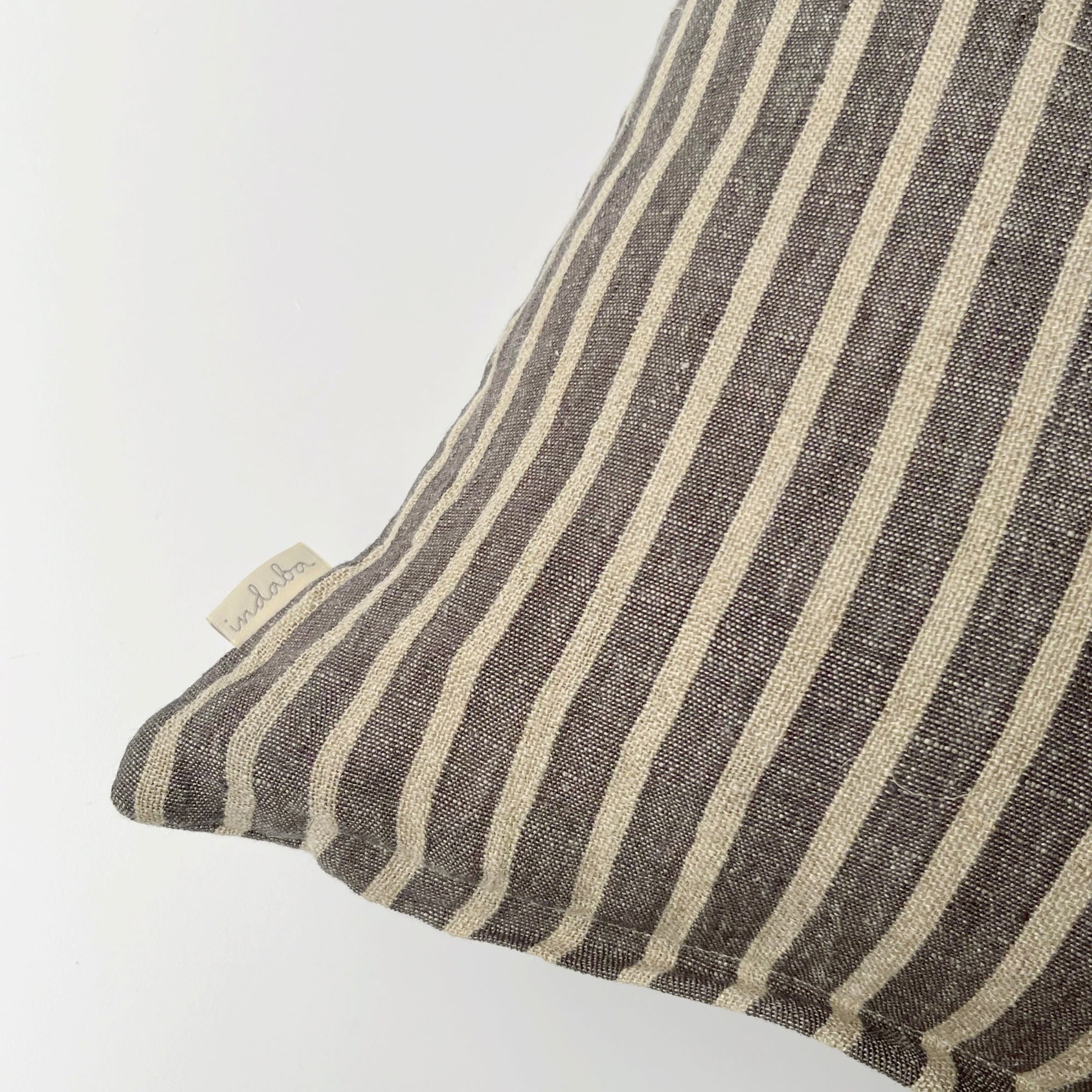 Linen Pinstripe Throw Pillow