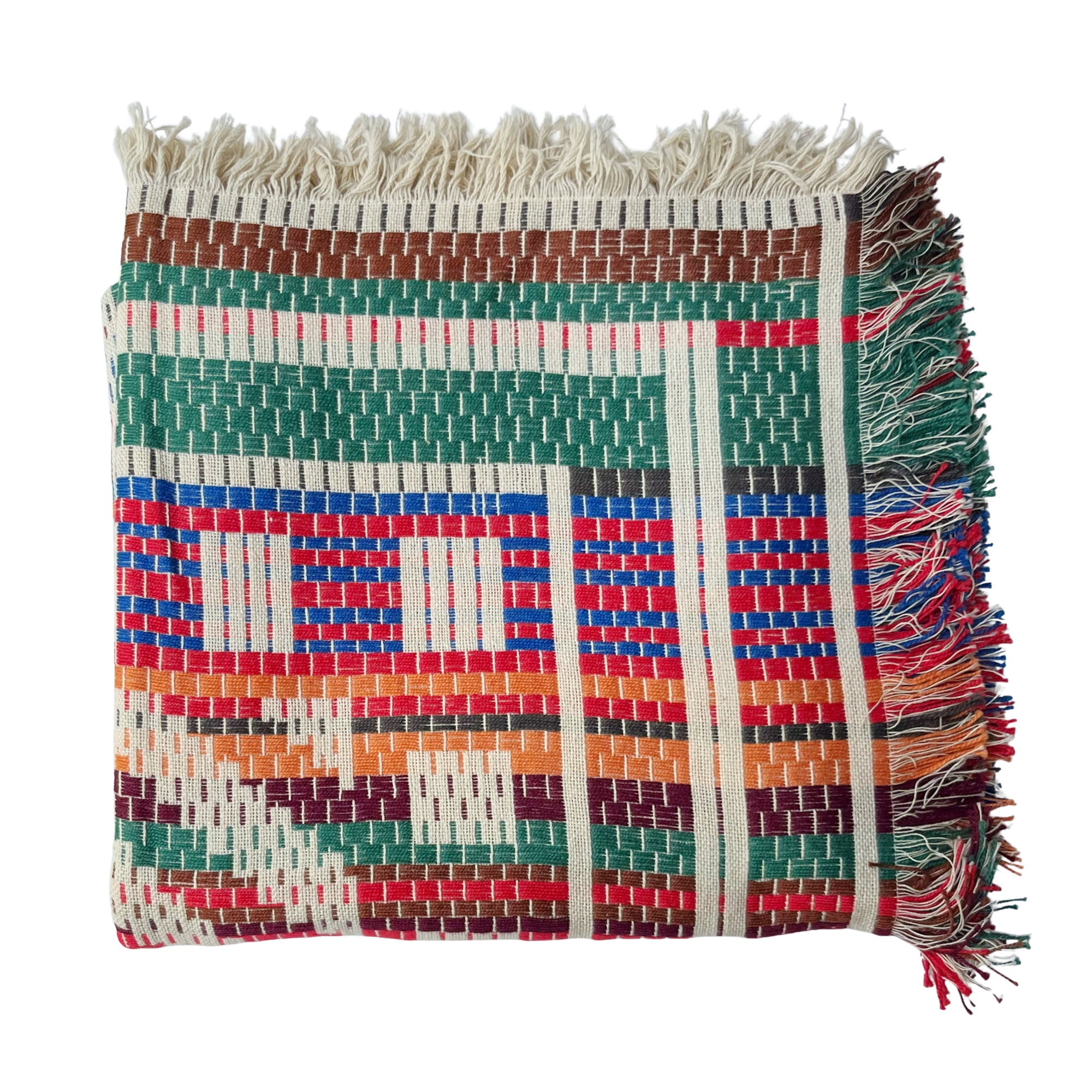 Vintage Woven Cotton Throw