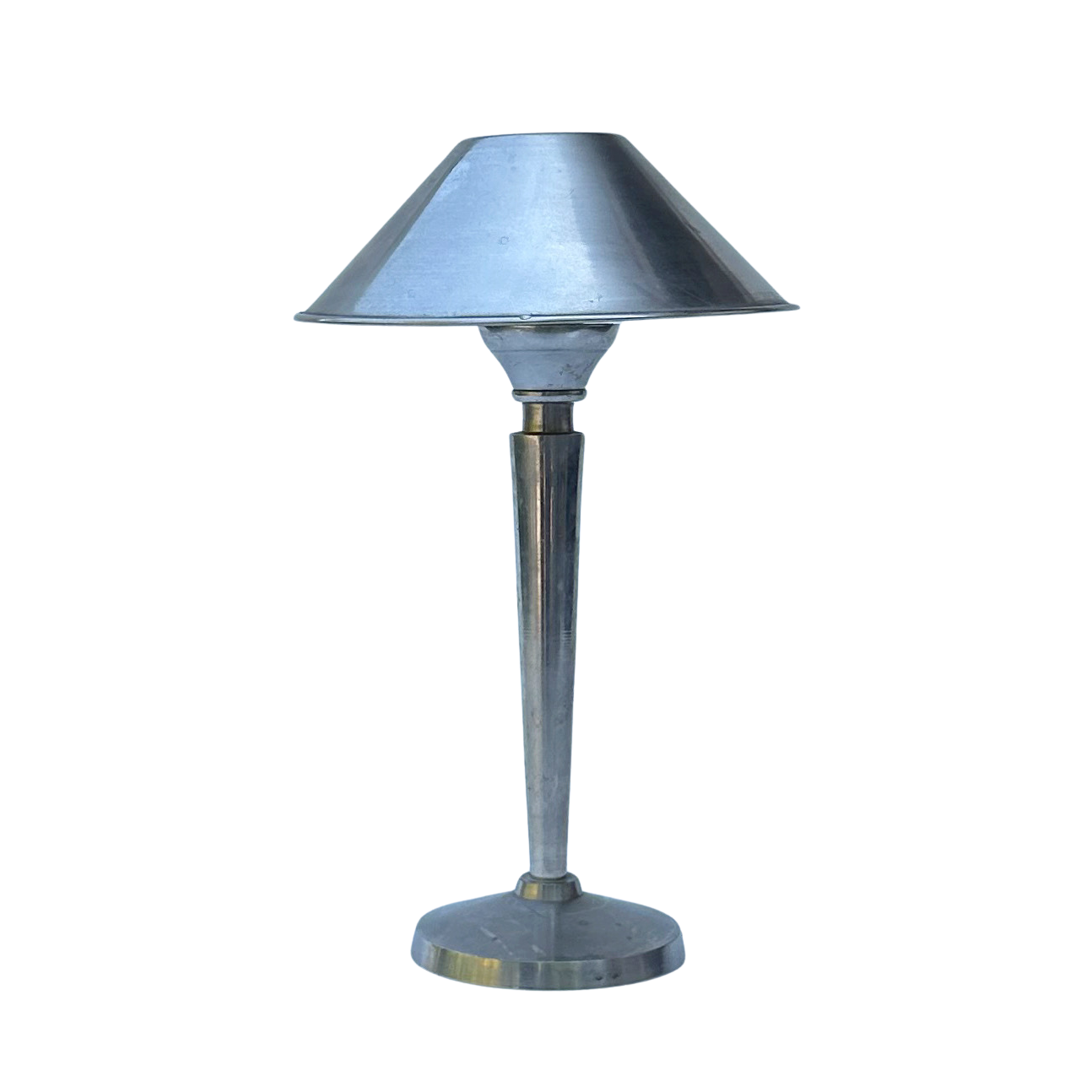 Vintage Steel Candle Holder with Shade