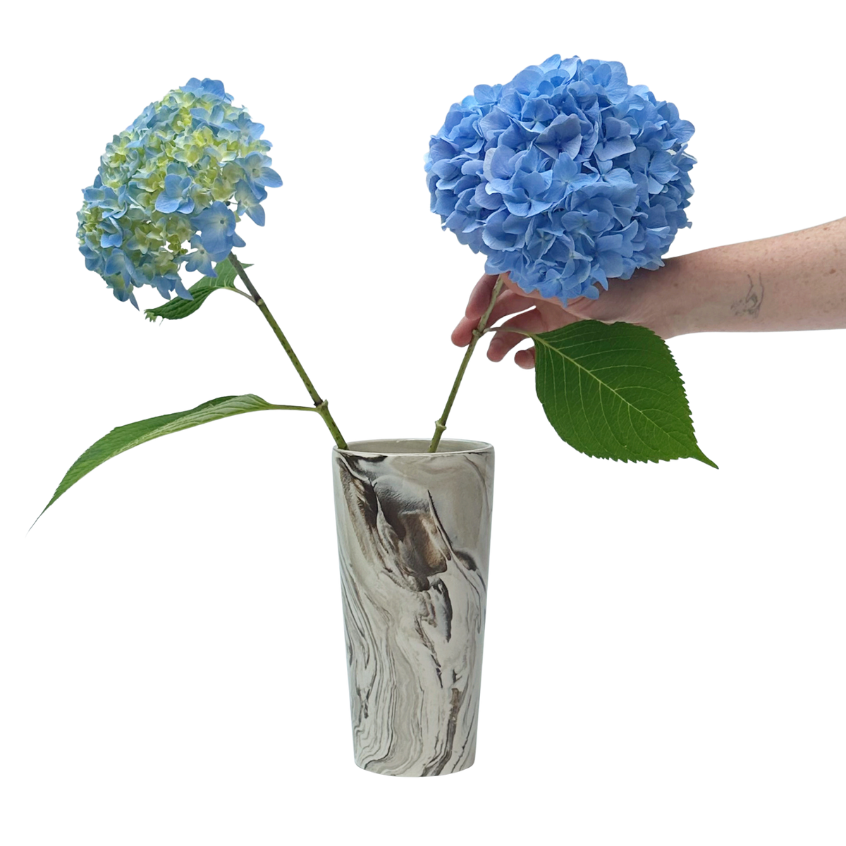 Handmade Marbled Ceramic Vase