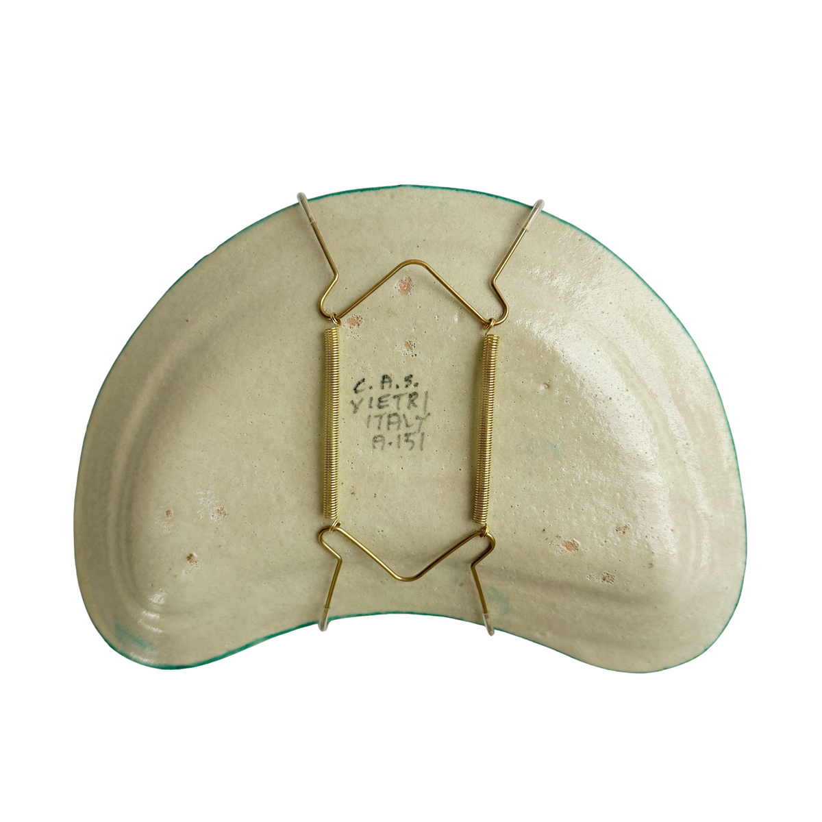 Vintage Hand-Painted Ceramic Bone Plate | Hillside Villa