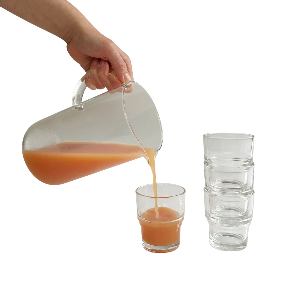Vintage French Stackable Glasses | Set of 4