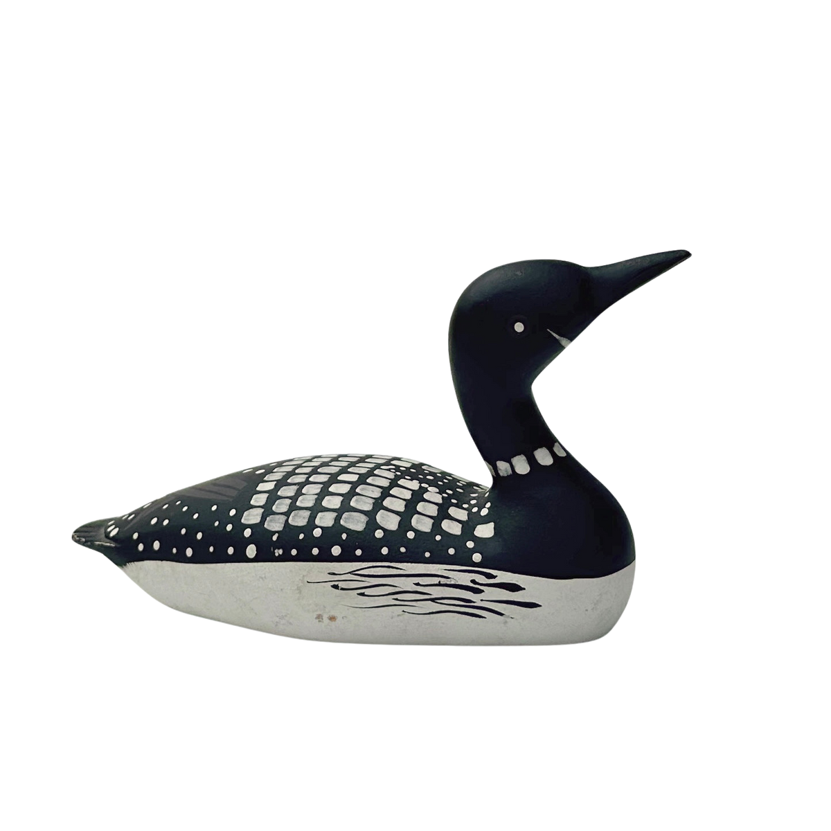 Vintage Handmade Wooden Loon