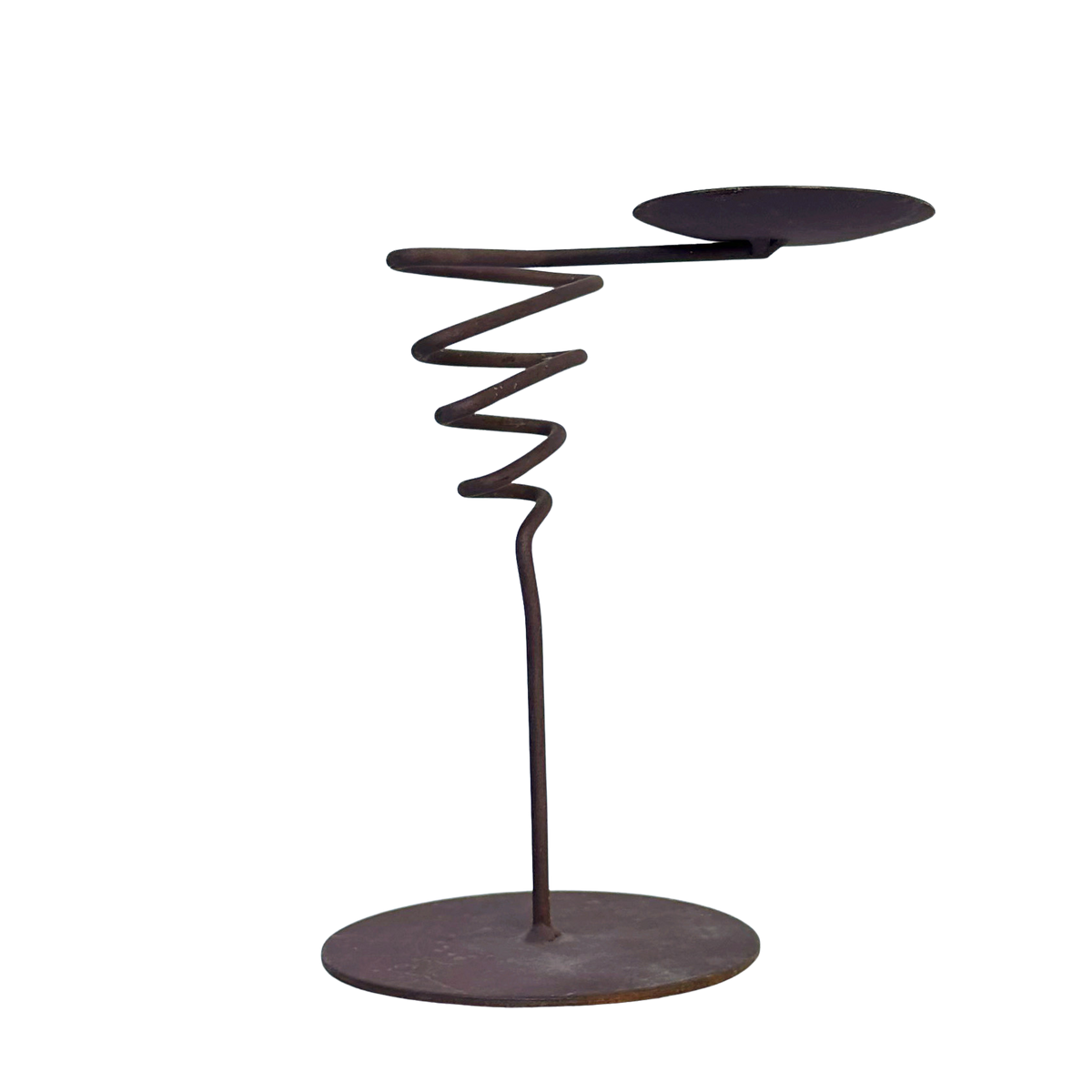 Vintage Steel Squiggle Votive Candle Holder