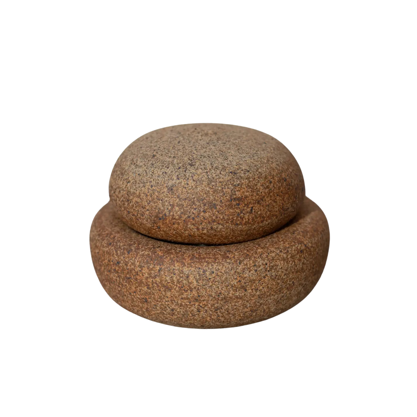 Sculptural Cairn Container, Desert Brown