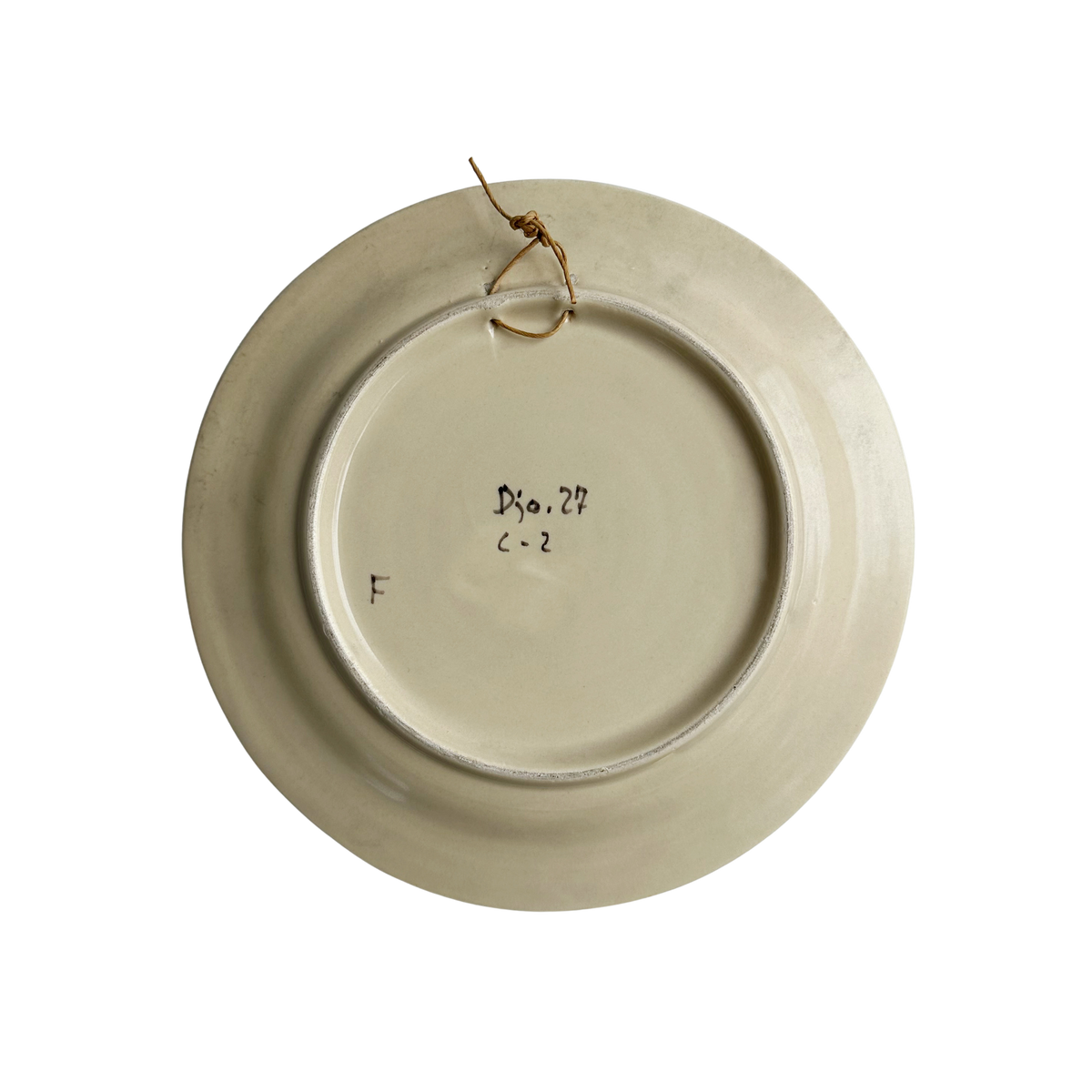 Vintage Ceramic Wall Plate | Blue Floral Motif