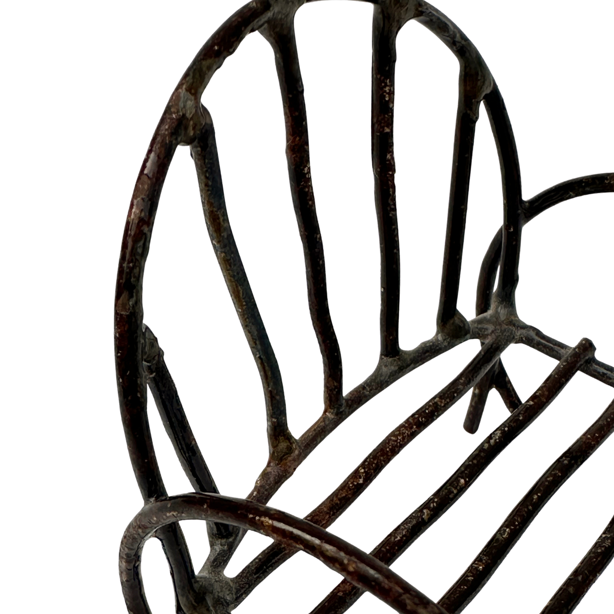 Vintage Handmade Tiny Wire Bench