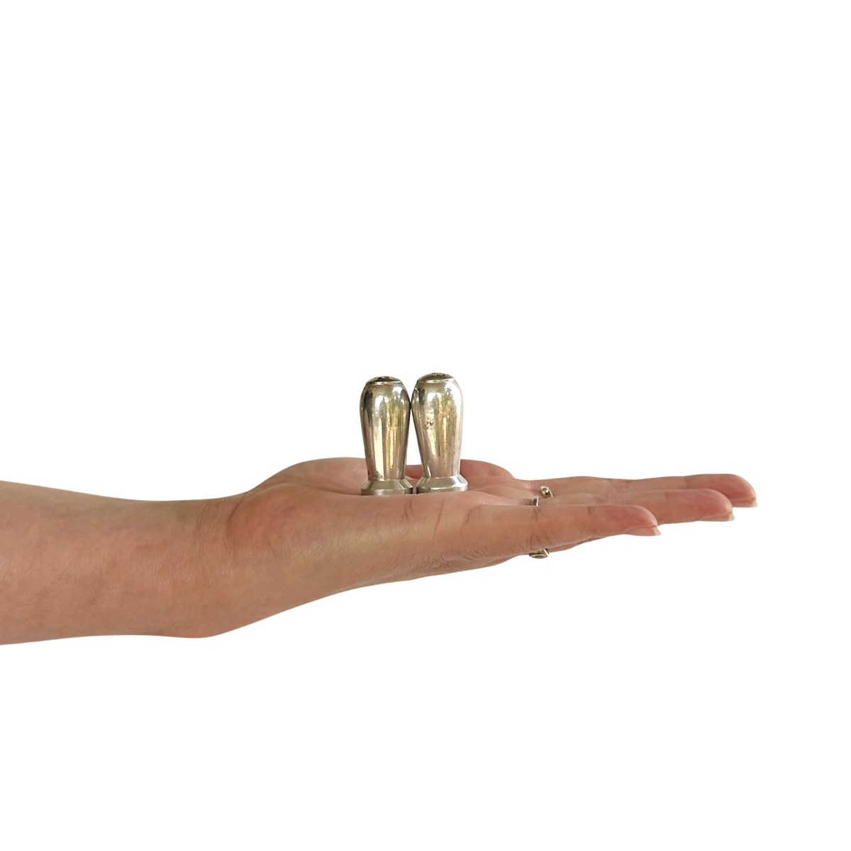 Small Silver Salt & Pepper Shakers