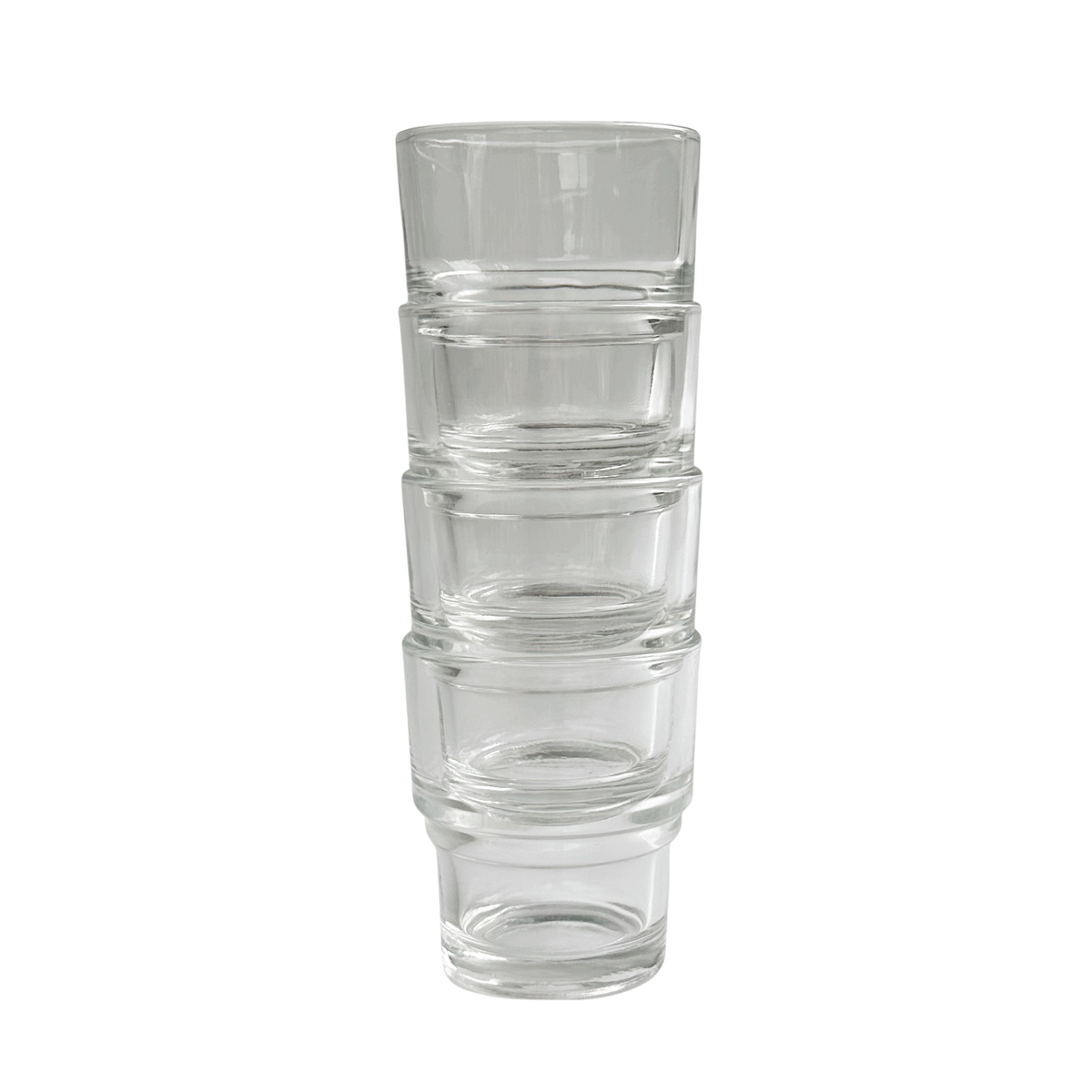 Vintage French Stackable Glasses | Set of 4