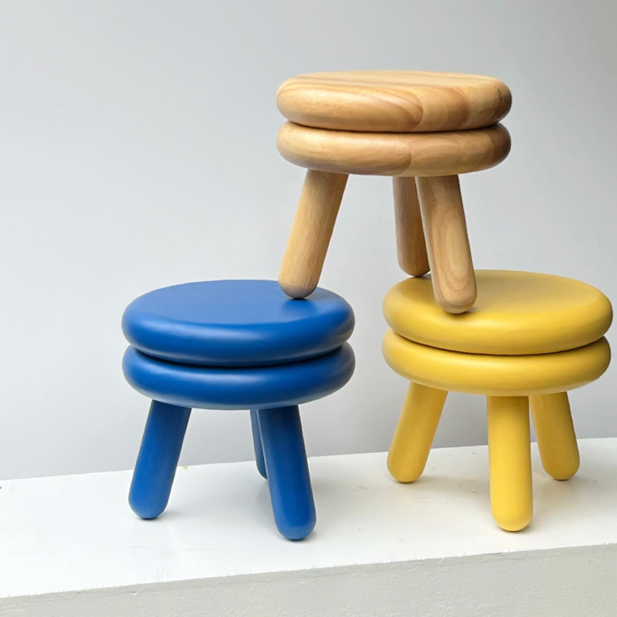 Pluma Stool, Blue