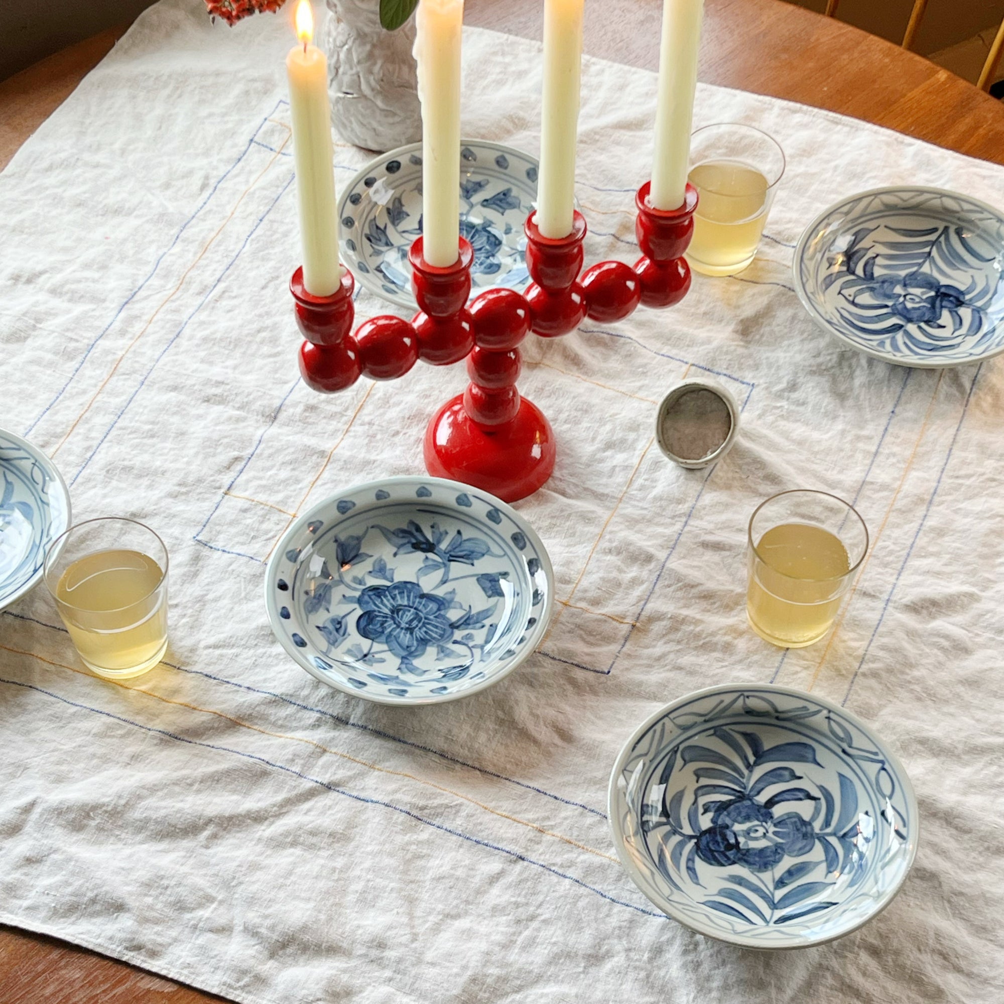 Hand Decorated Porcelain Peony Dish