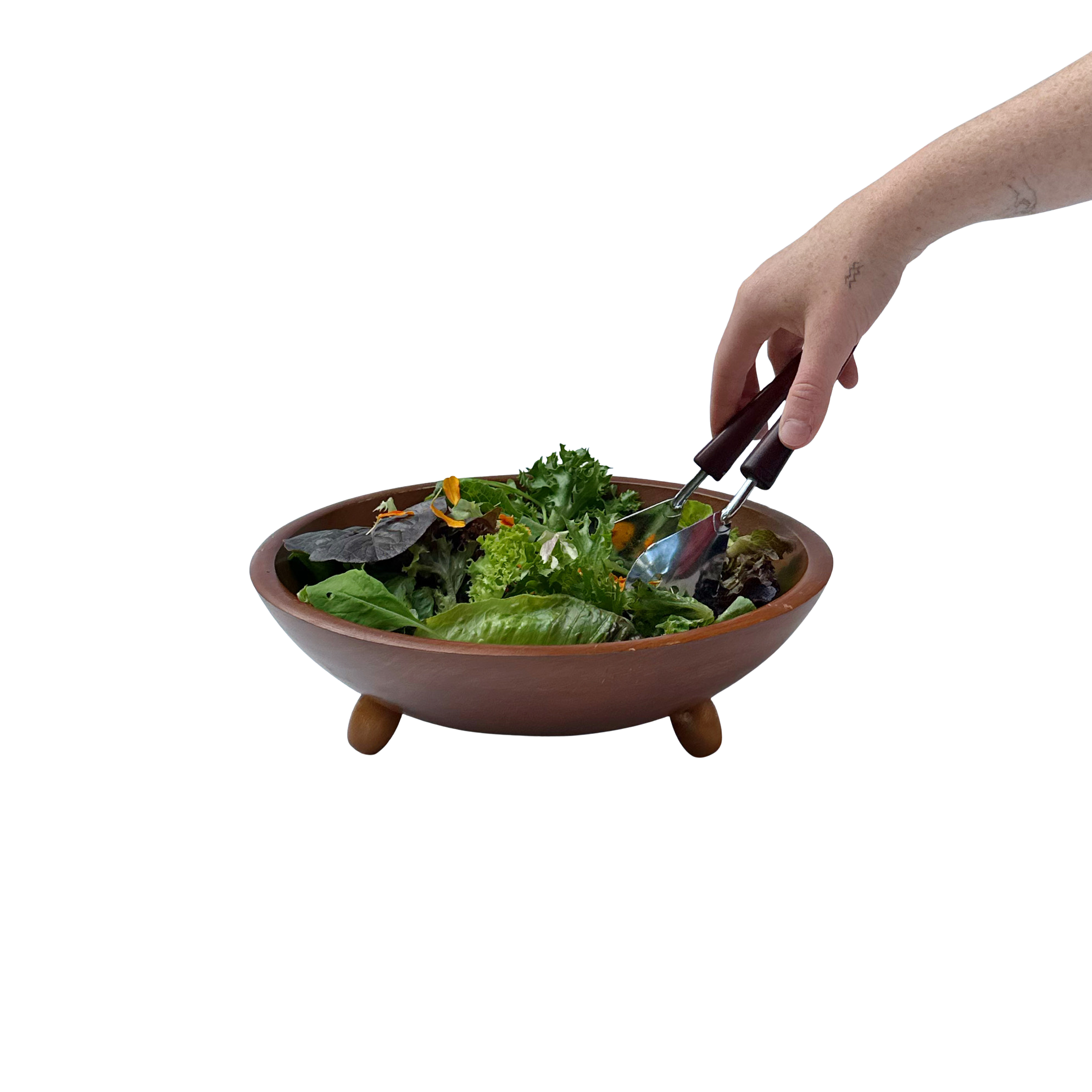 Vintage Woodcroftery Tripod Serving Bowl