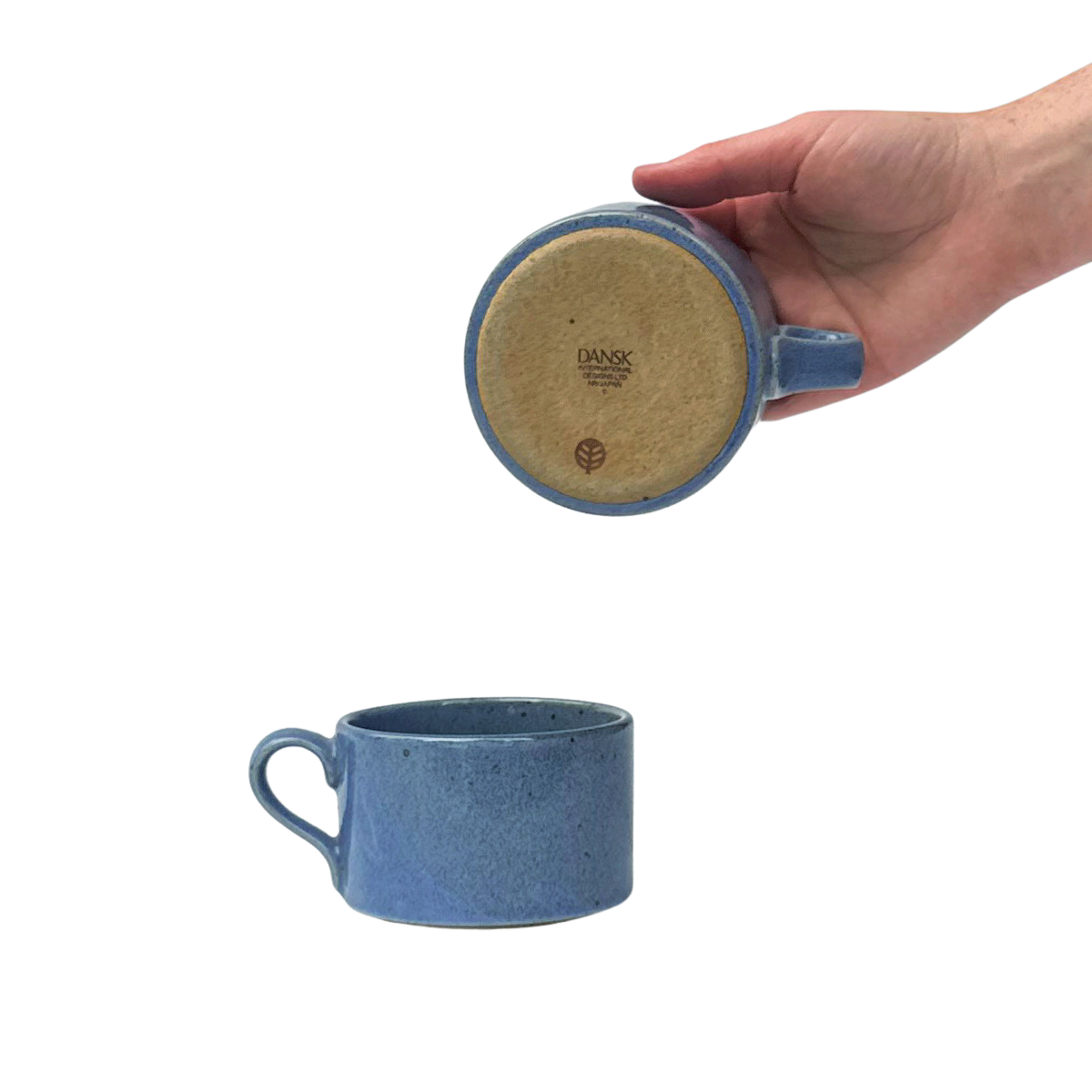 Vintage Dansk Nielstone Blue Mugs (Set of 2)