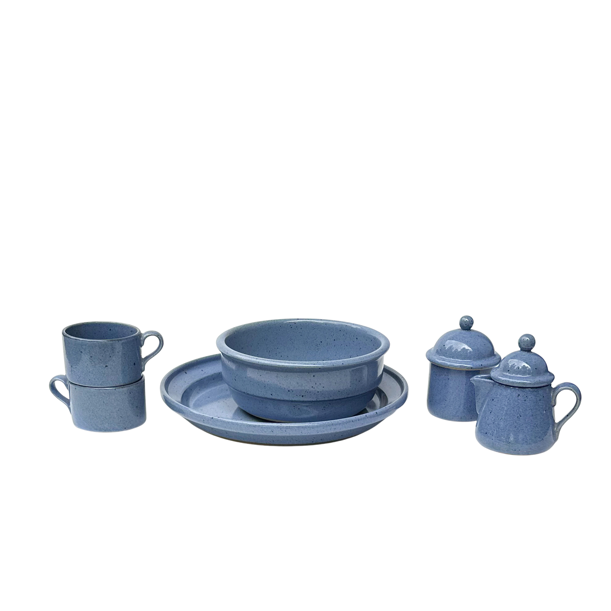 Vintage Dansk Nielstone Blue Mugs (Set of 2)
