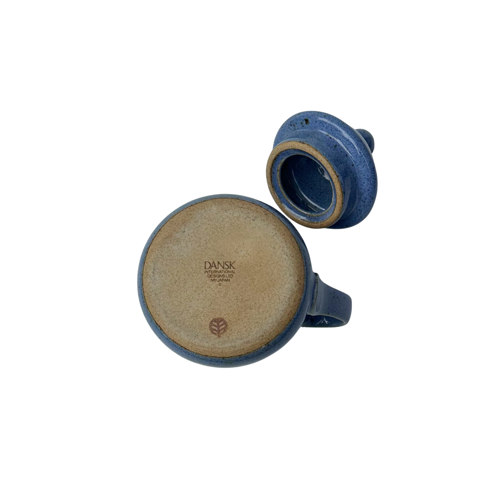 Vintage Dansk Nielstone Blue Cream & Sugar