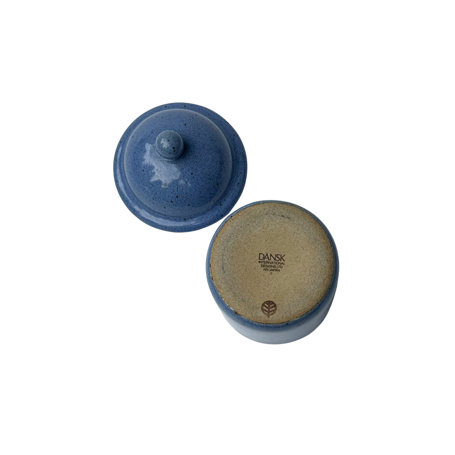 Vintage Dansk Nielstone Blue Cream & Sugar