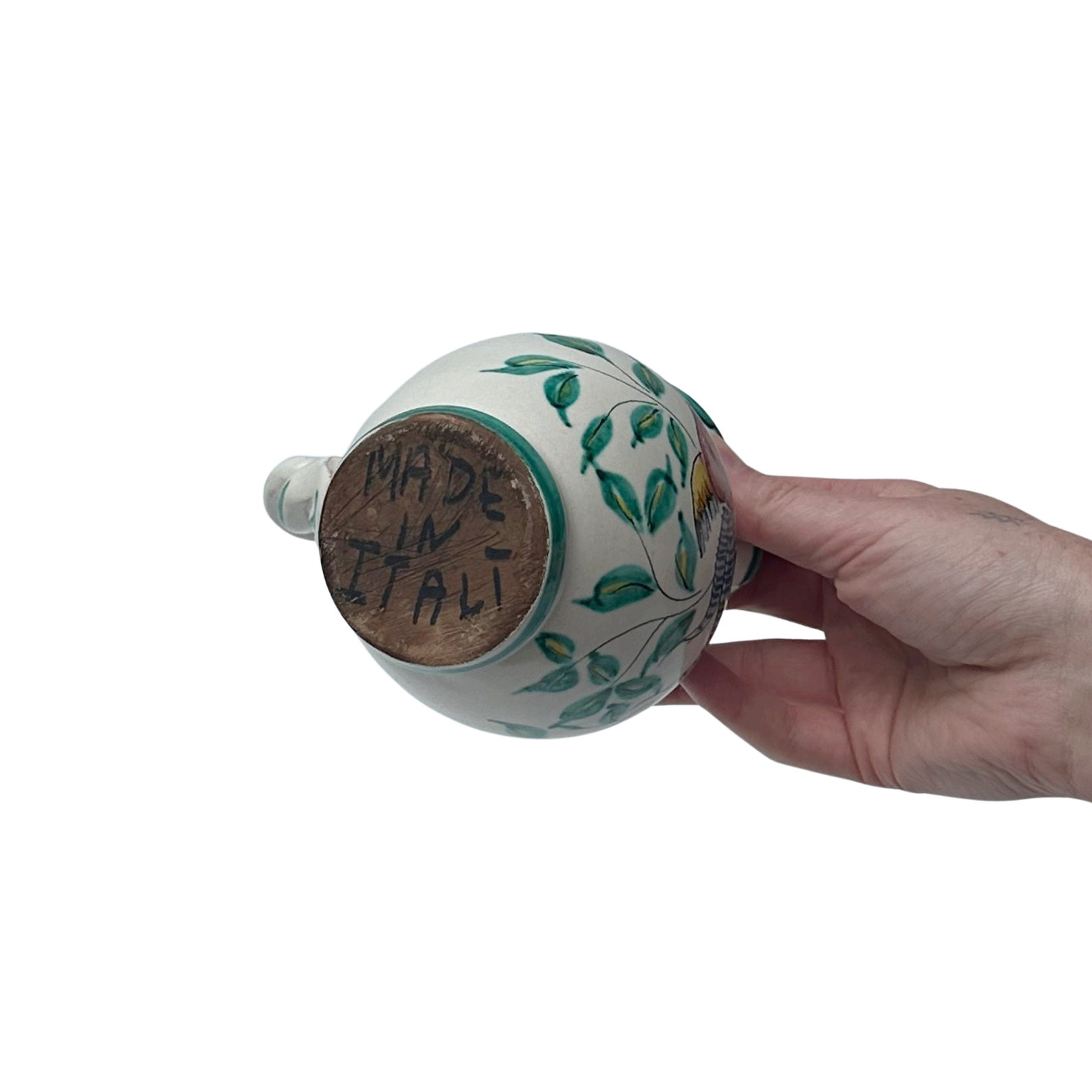 Vintage Italian Pitcher with Bird Motif