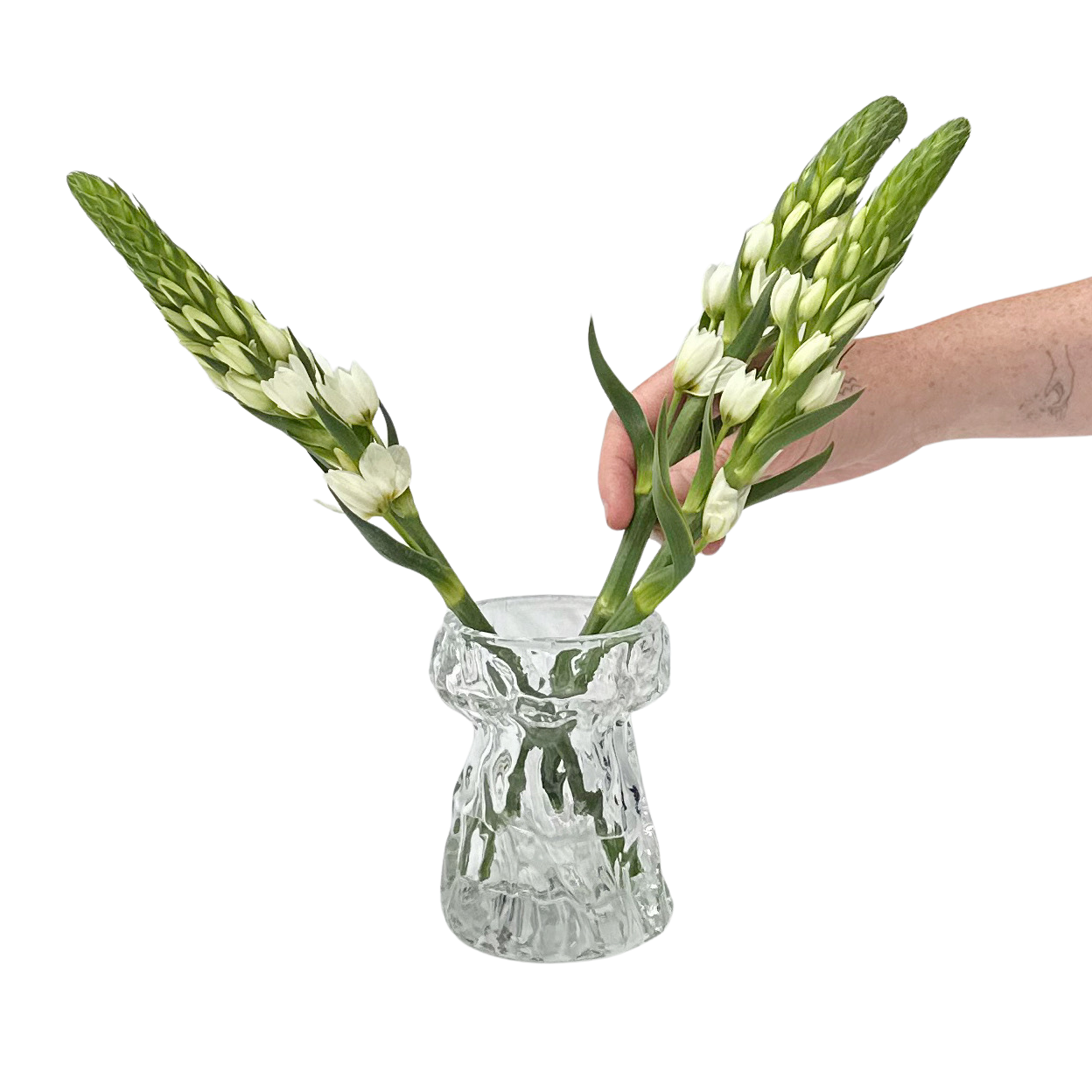 Vintage German Lumpy Glass Vessel