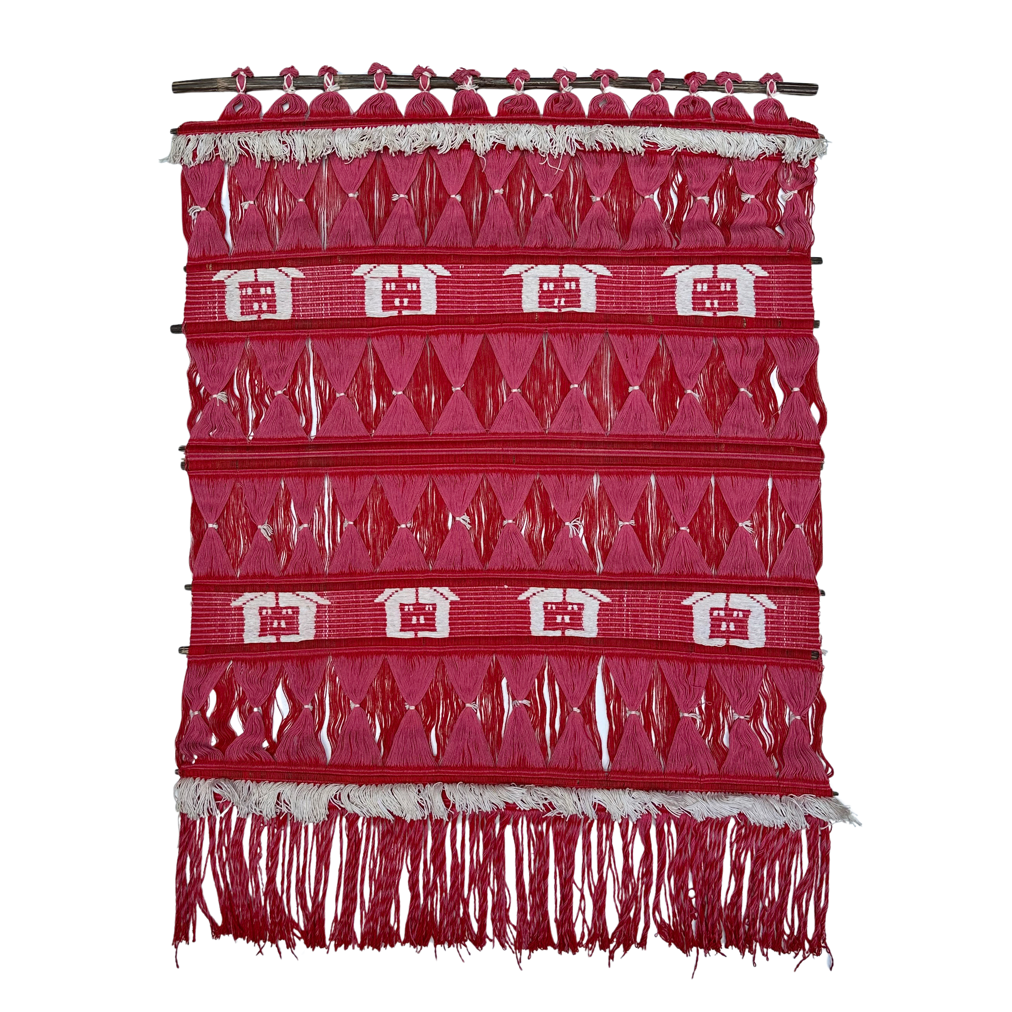 Vintage Red Doubleweave Wall Hanging