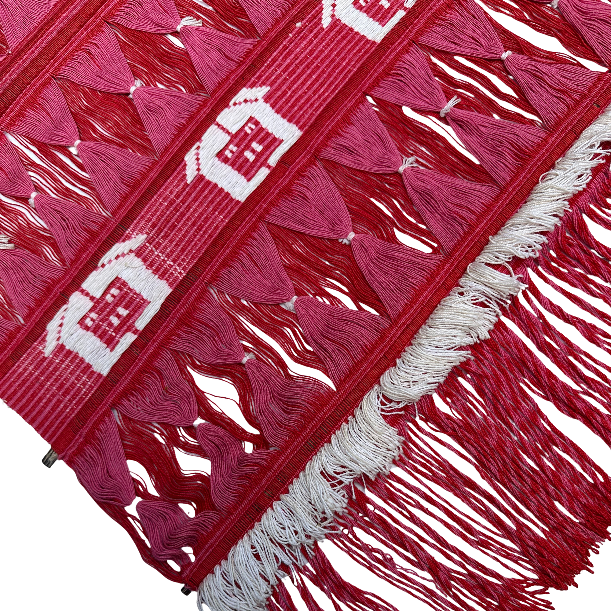 Vintage Red Doubleweave Wall Hanging