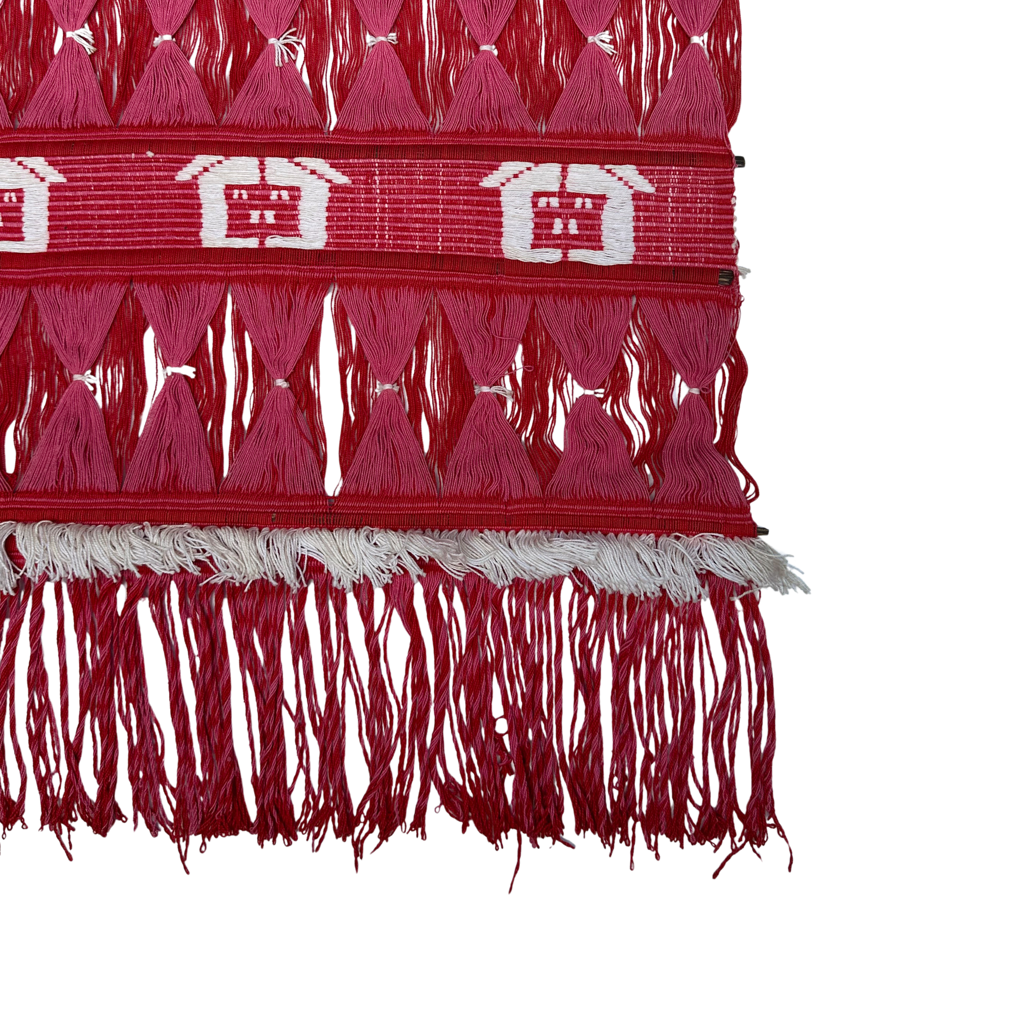 Vintage Red Doubleweave Wall Hanging