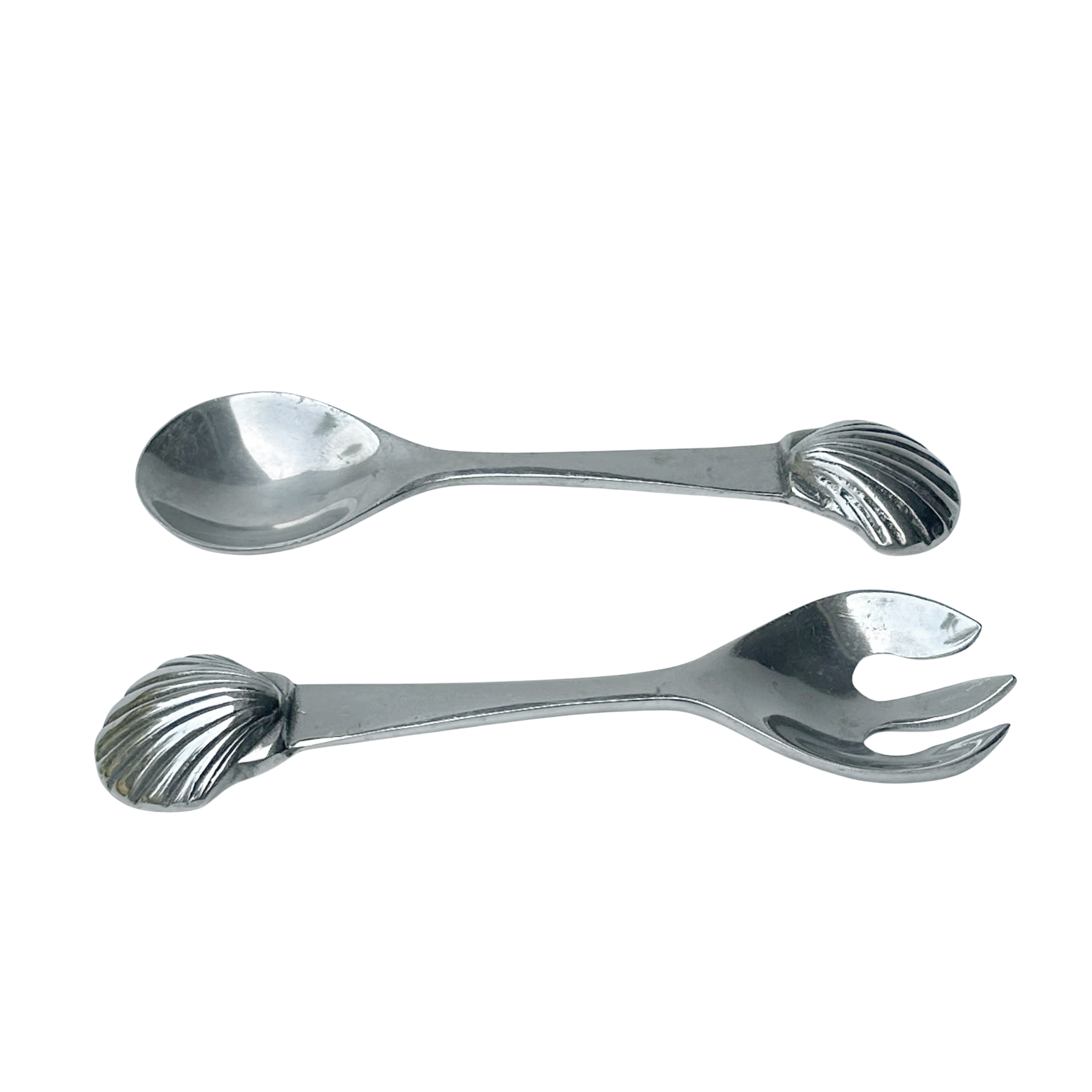 Vintage Mariposa Shell Salad Servers