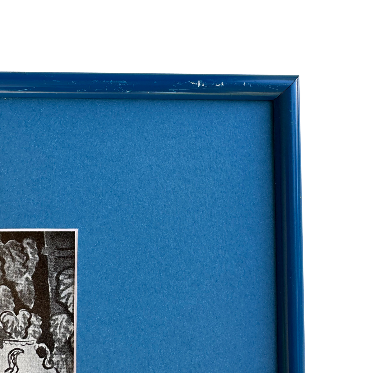 Vintage Mattise Print in Blue Frame