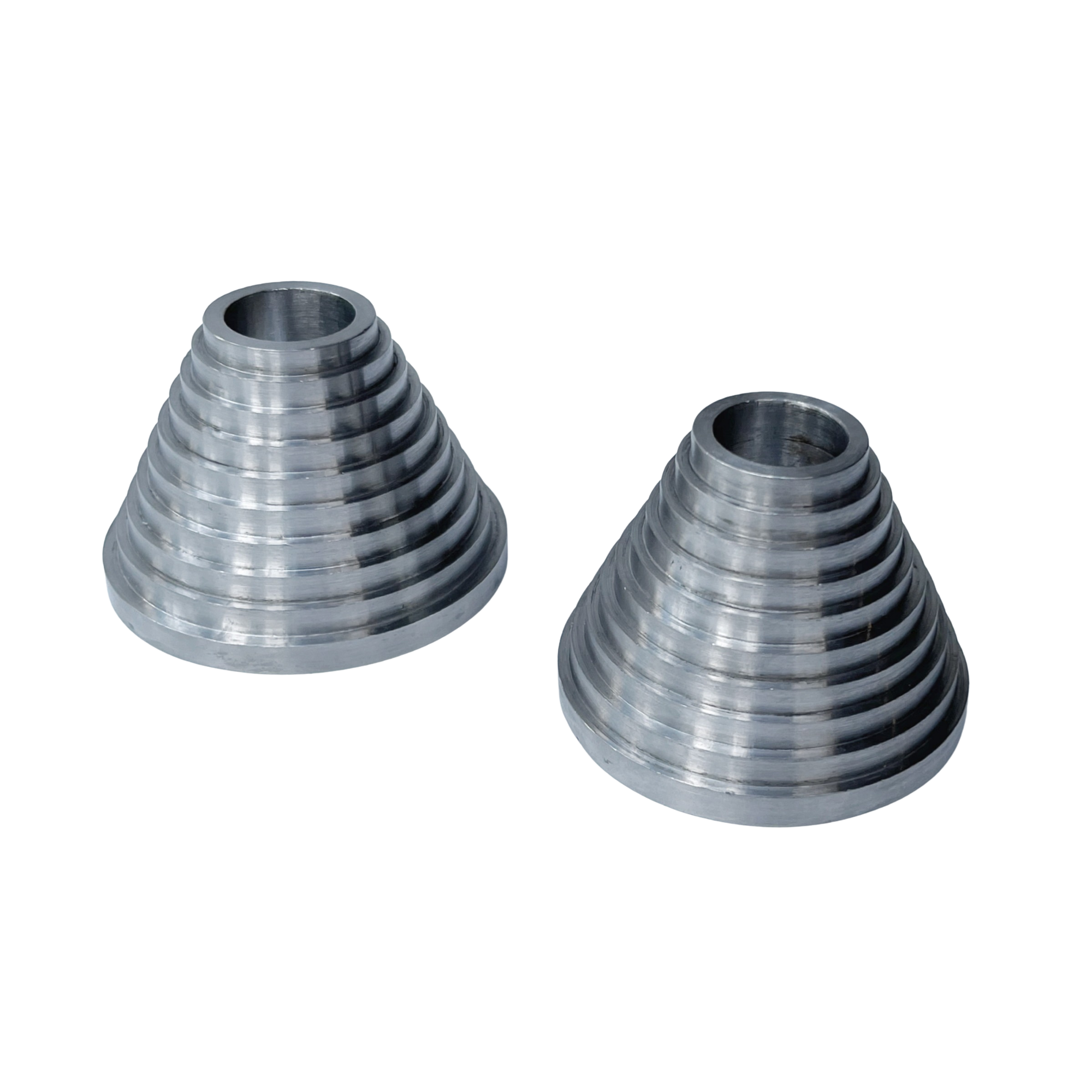 Weighted Steel Candlestick Holders