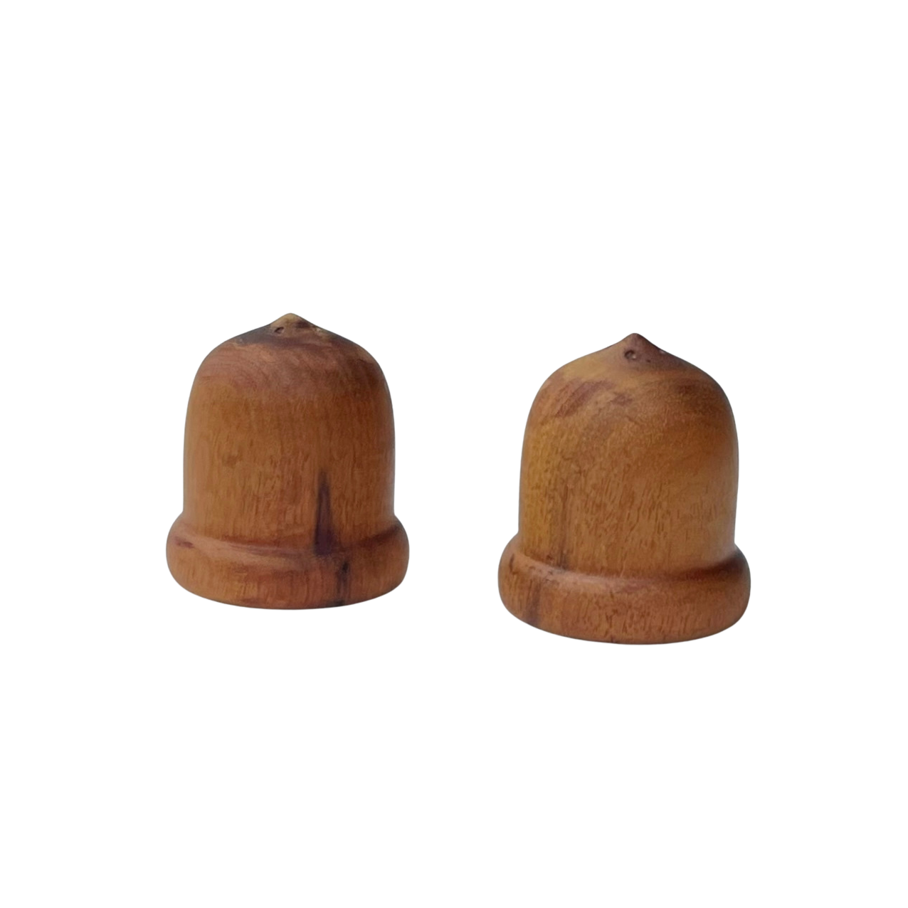 Vintage Mid Century Acorn Salt + Pepper Shakers