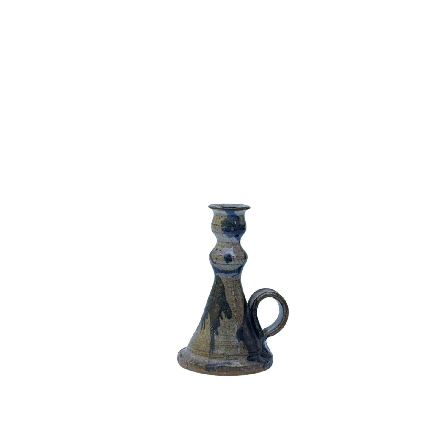 Handmade Ceramic Candlestick with Handle