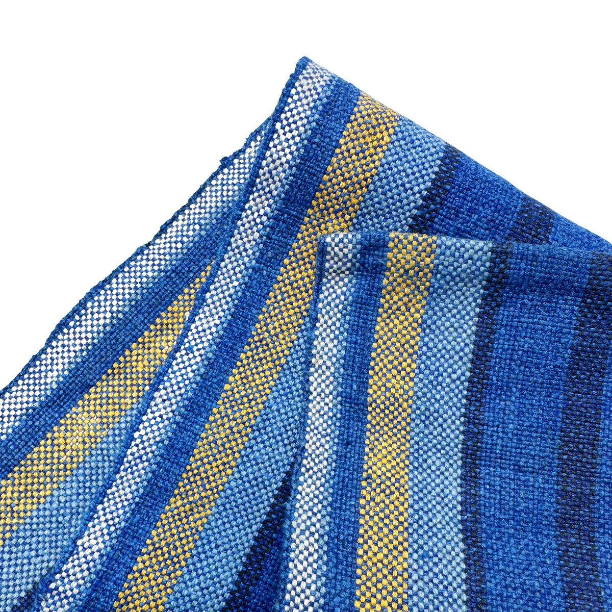 Short Handwoven Blue Table Runner
