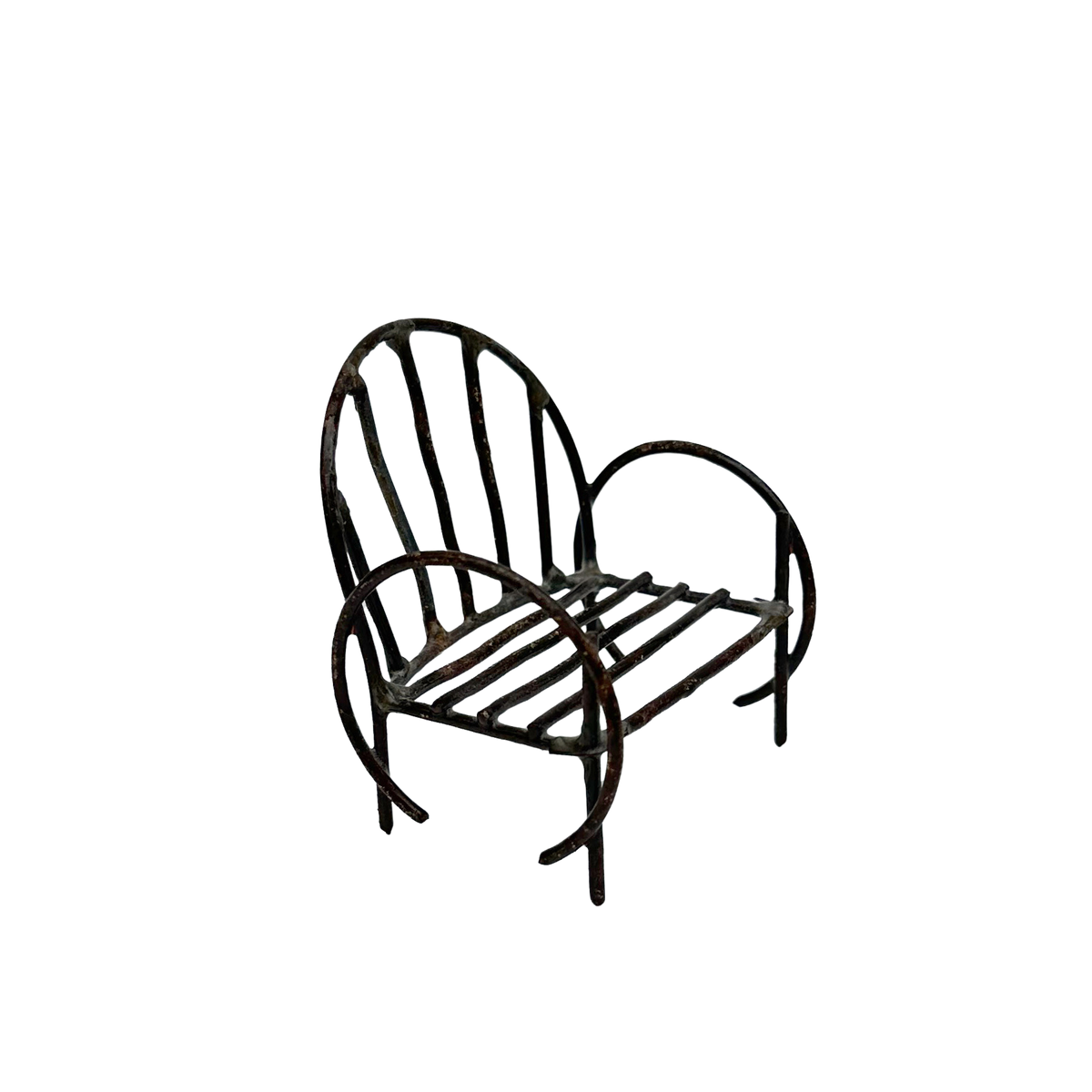 Vintage Handmade Tiny Wire Bench