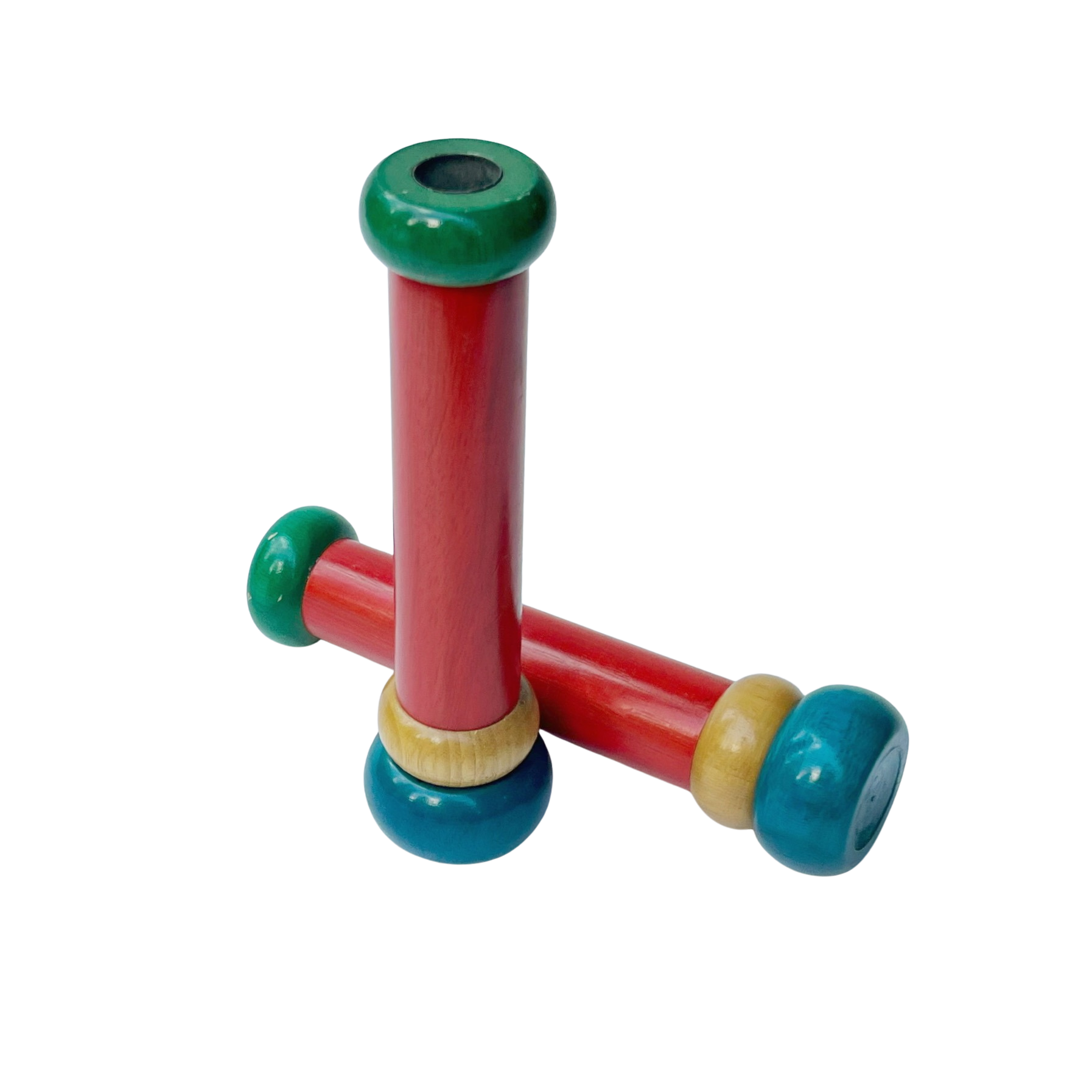 Vintage Pietro Manzoni Colorblock Candle Holders