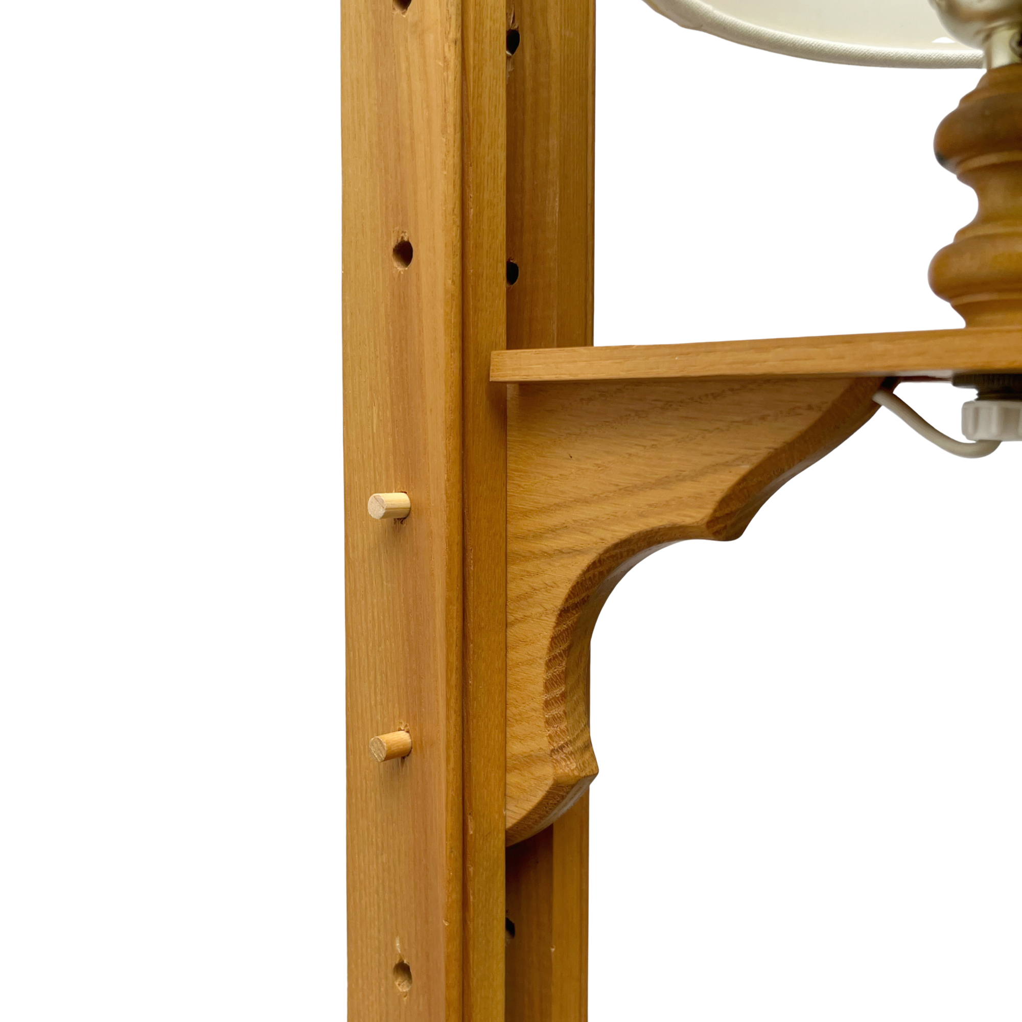 Vintage Wooden Peg Sconce