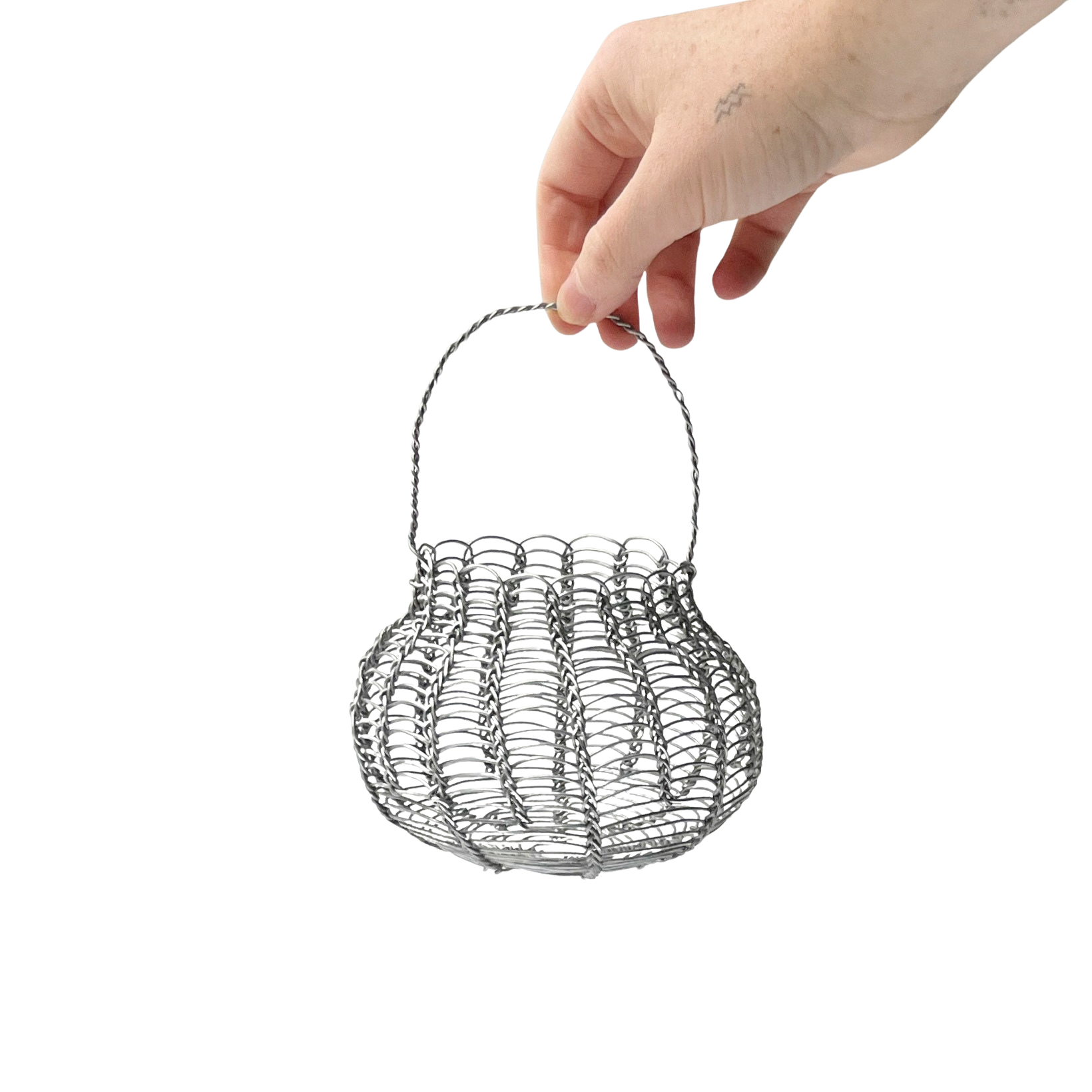 Vintage Mini French Wire Basket