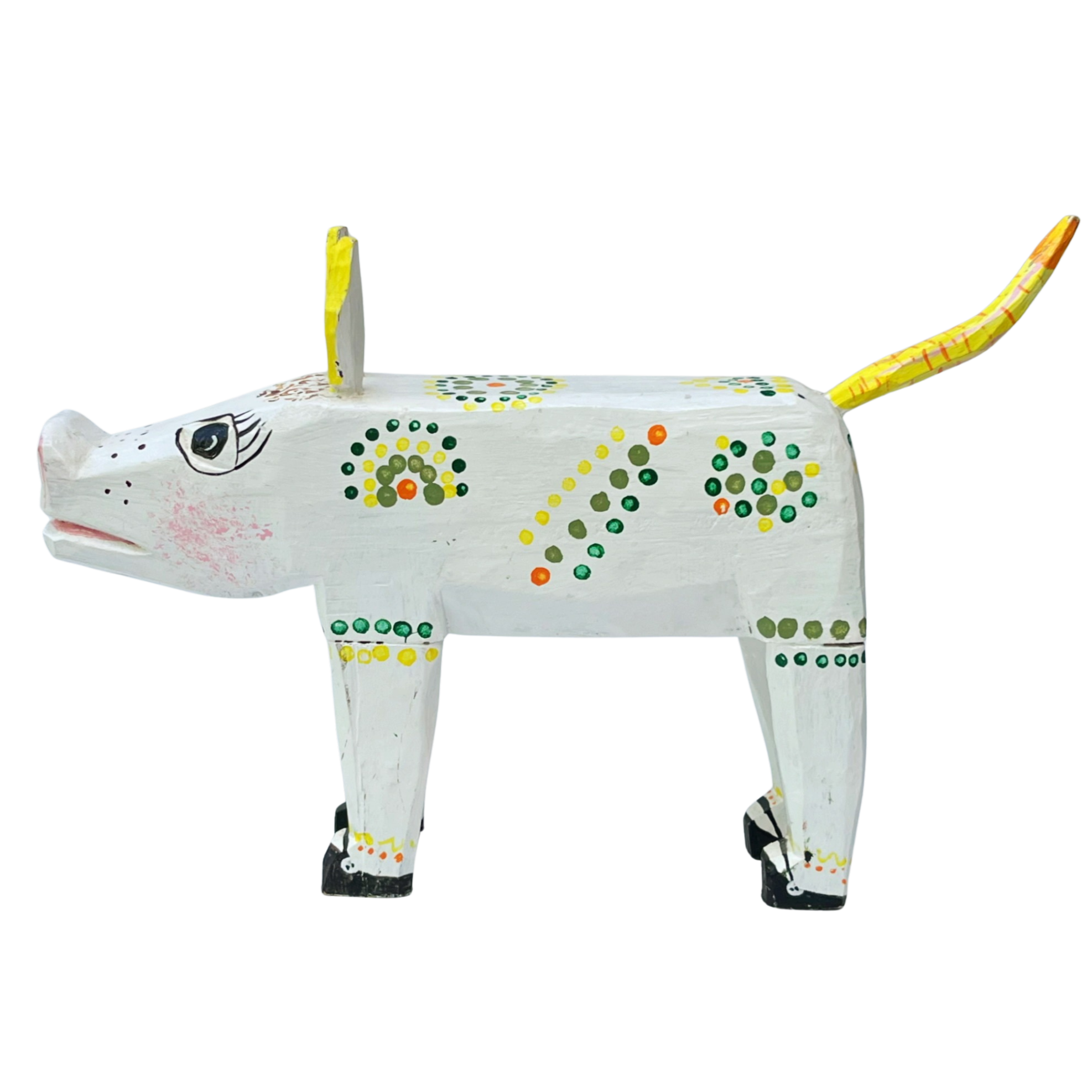 Vintage Handmade Folk Art Pig