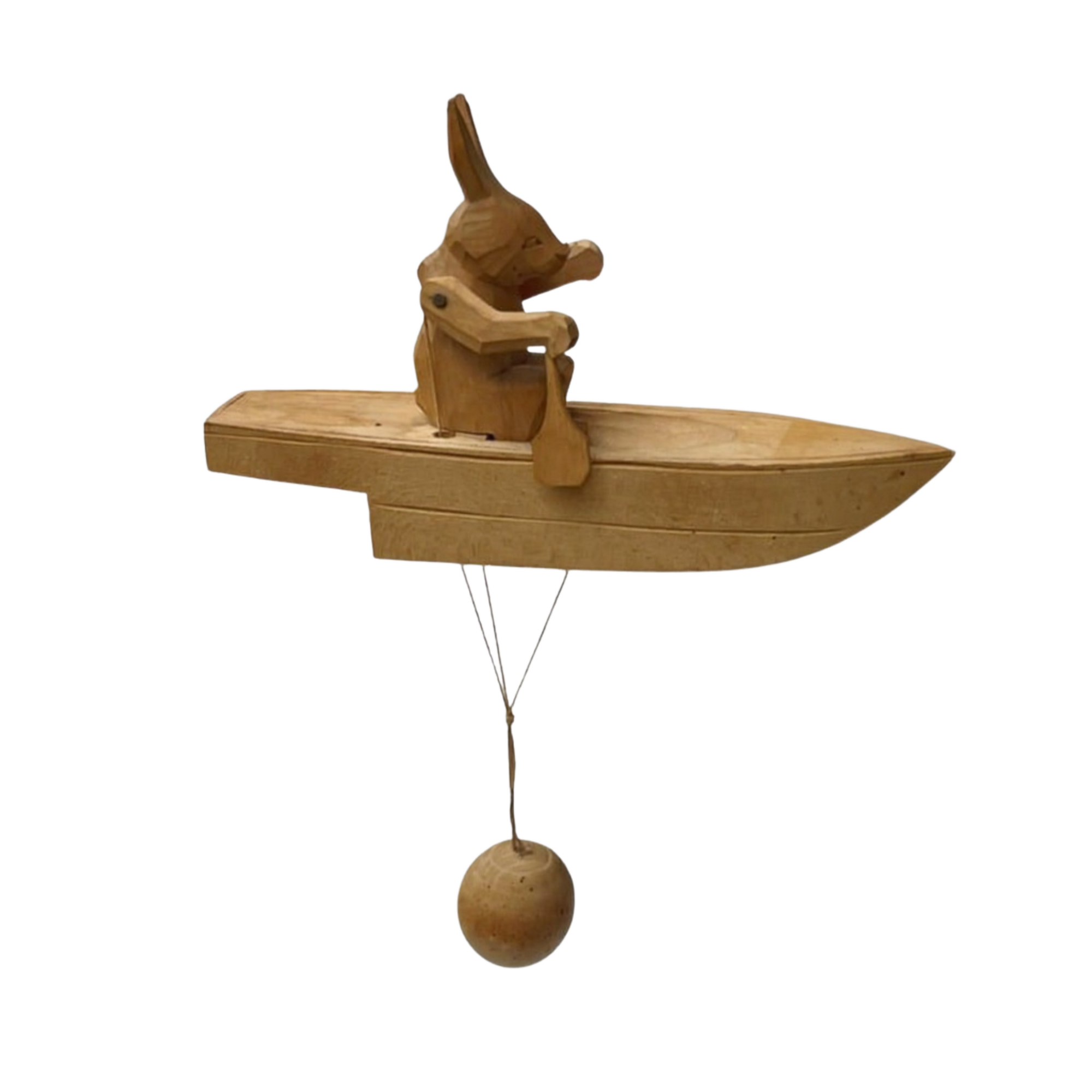 Vintage Hand Carved Folk Art Toy