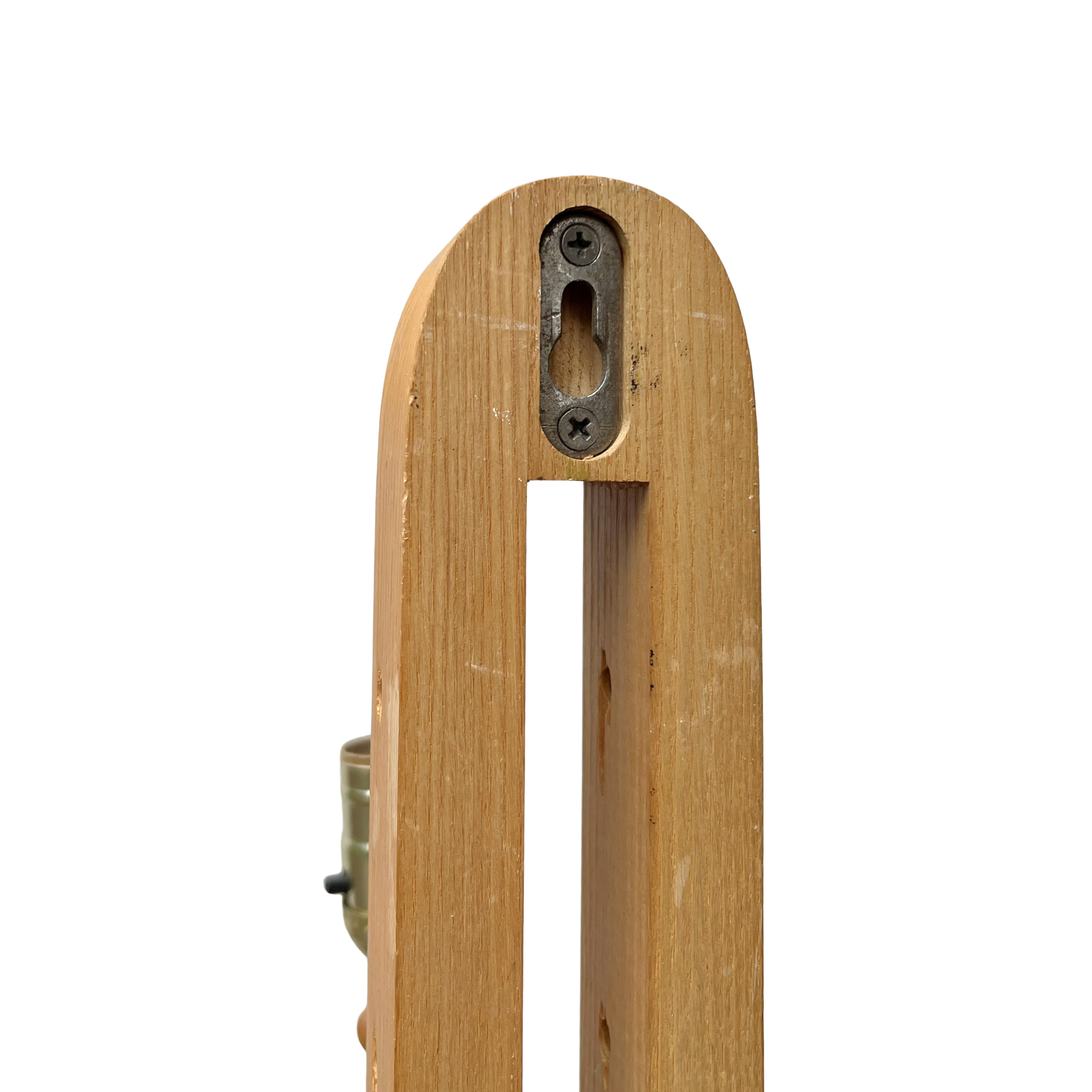 Vintage Wooden Peg Sconce
