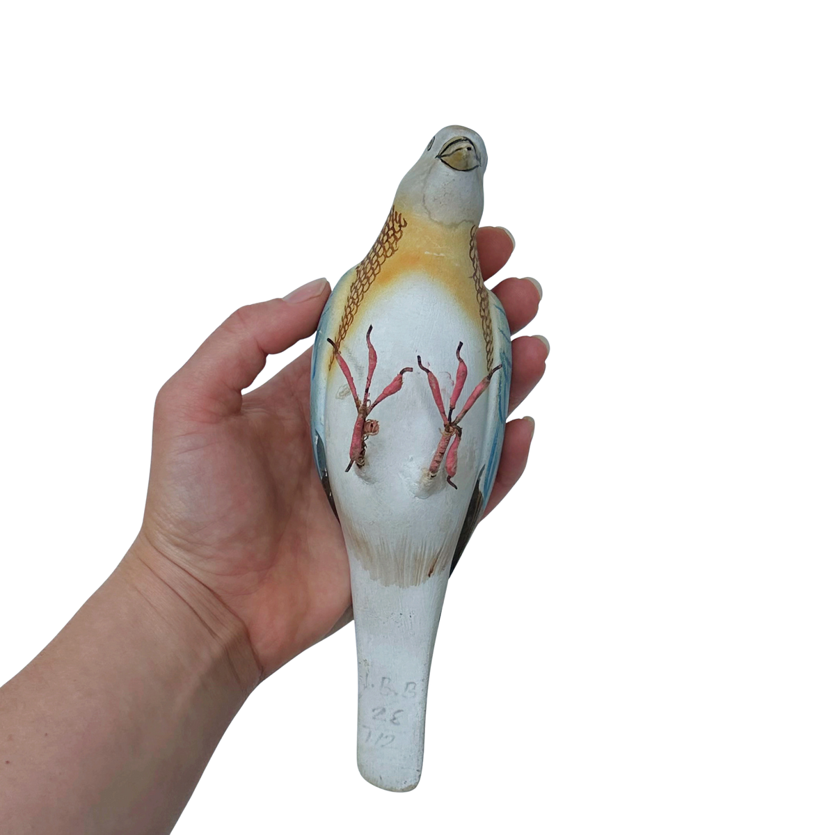 Vintage Handpainted Turtle Dove