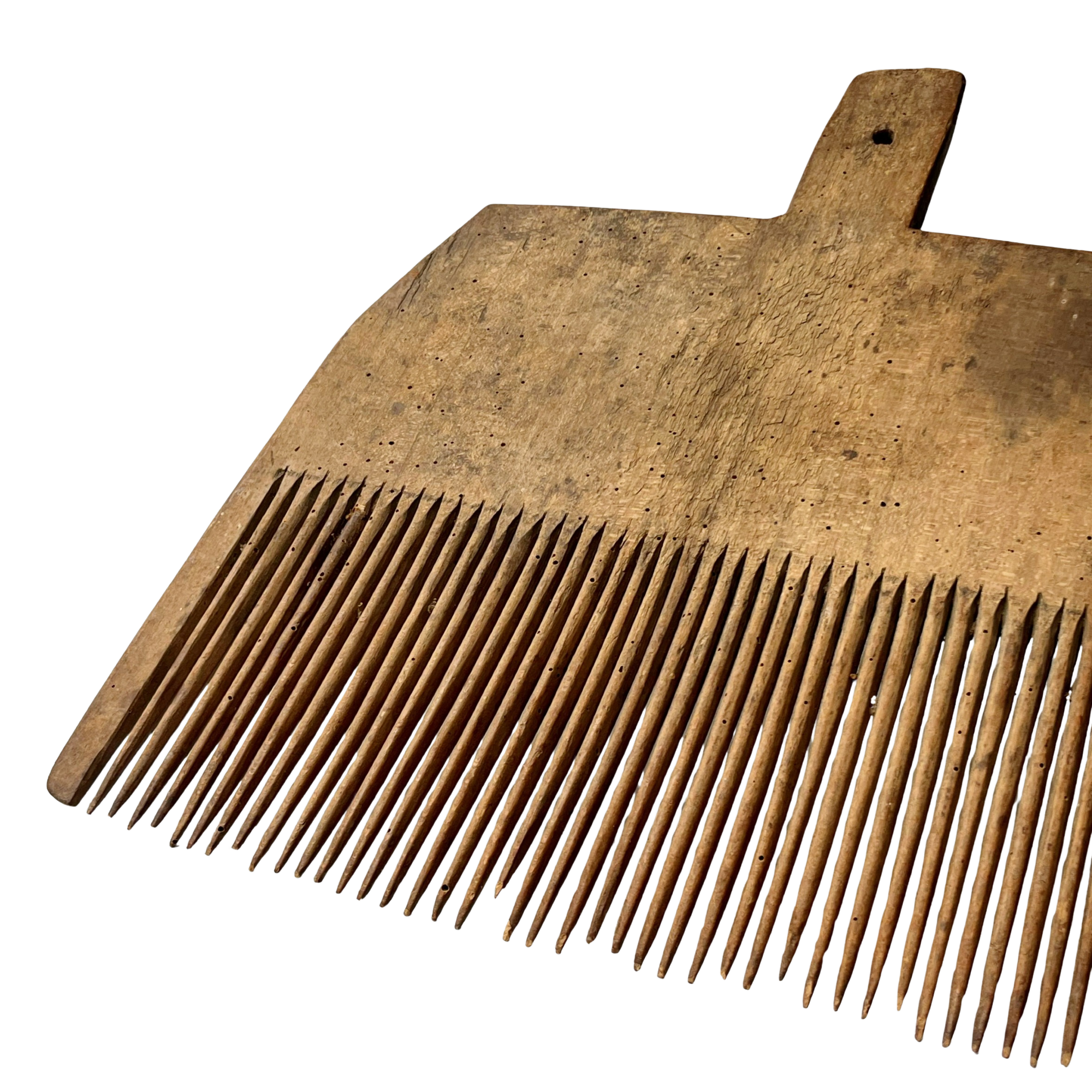 Antique 1930s Wooden Wool Comb