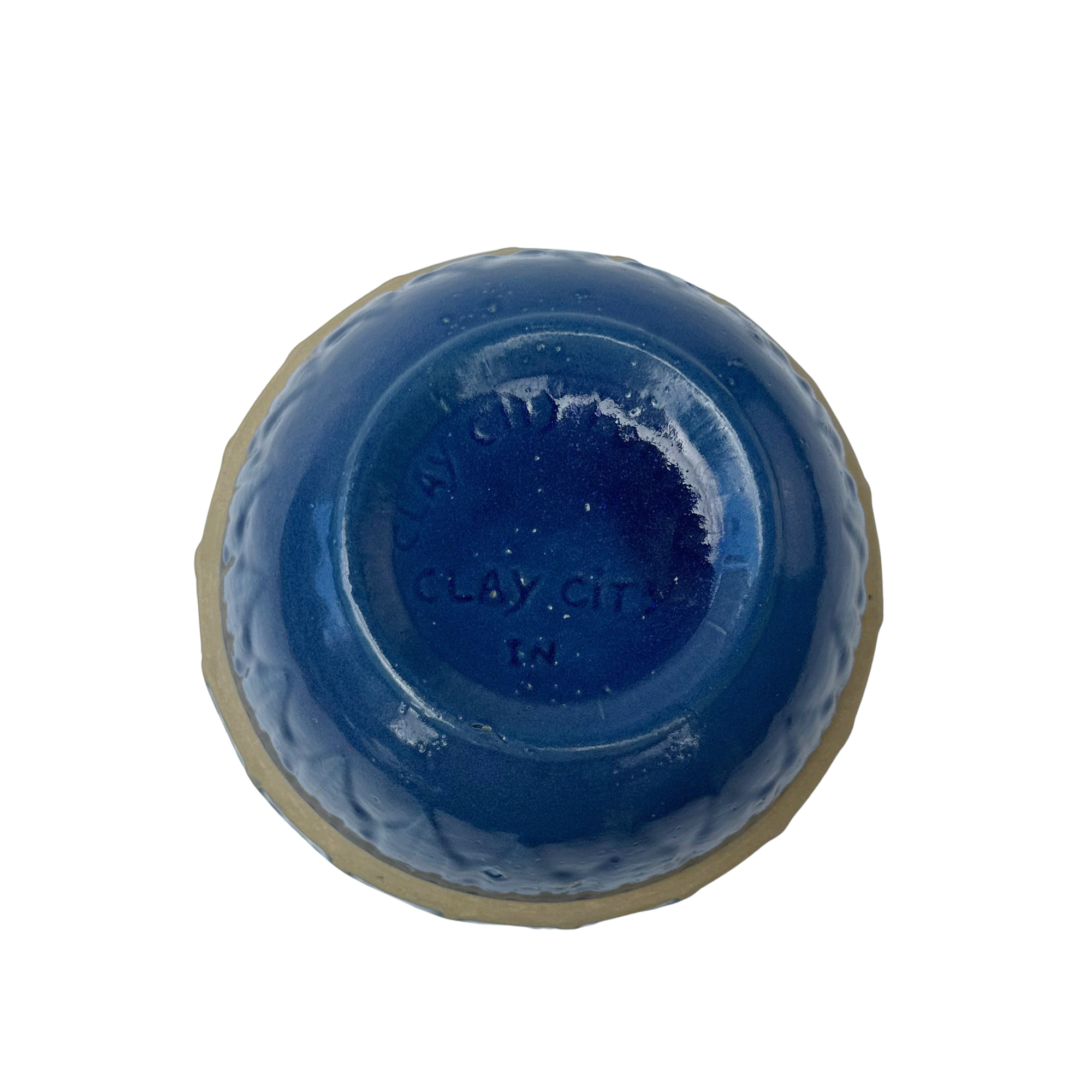 Vintage Blue Stoneware Bowl