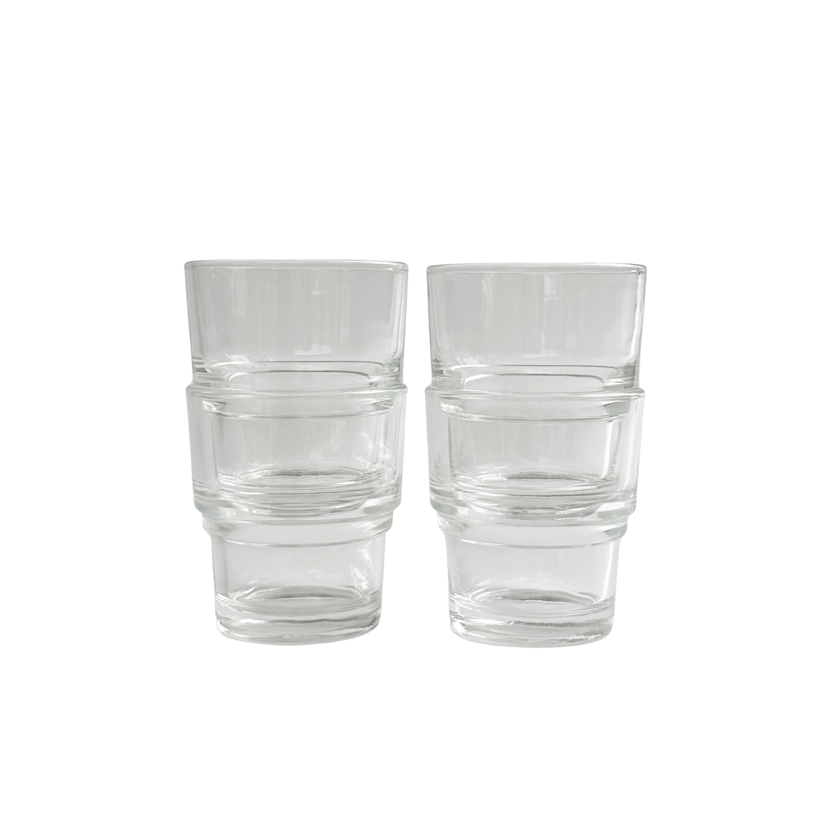 Vintage French Stackable Glasses | Set of 4