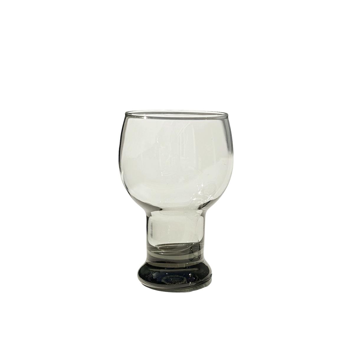 Vintage Smoked Glass Beer Goblets