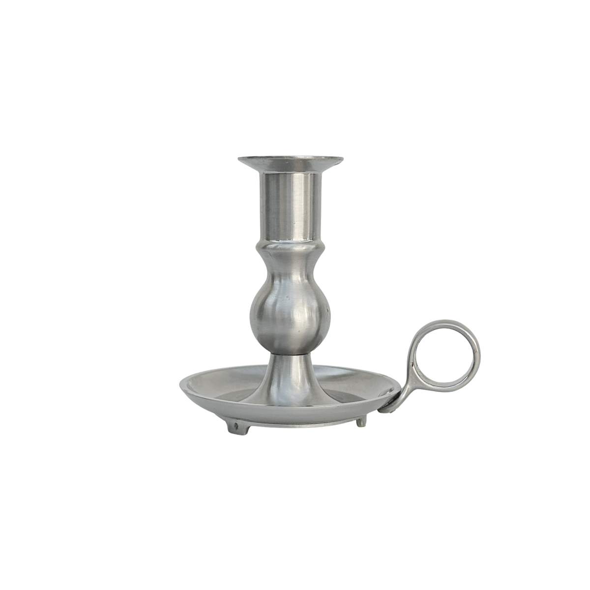 Vintage Pewter Chamberstick