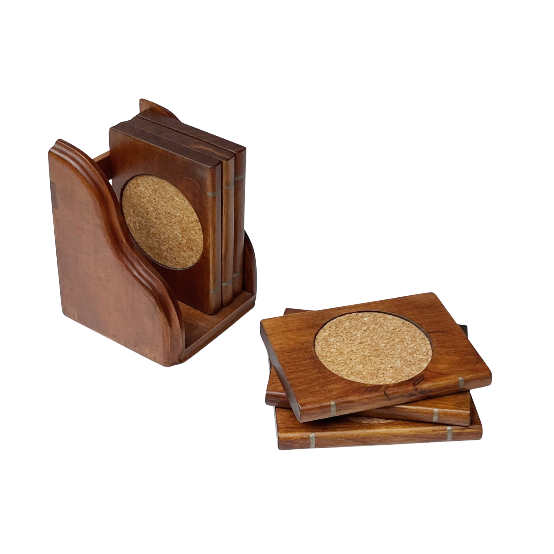 Vintage Mid Century Bookcase Coasters