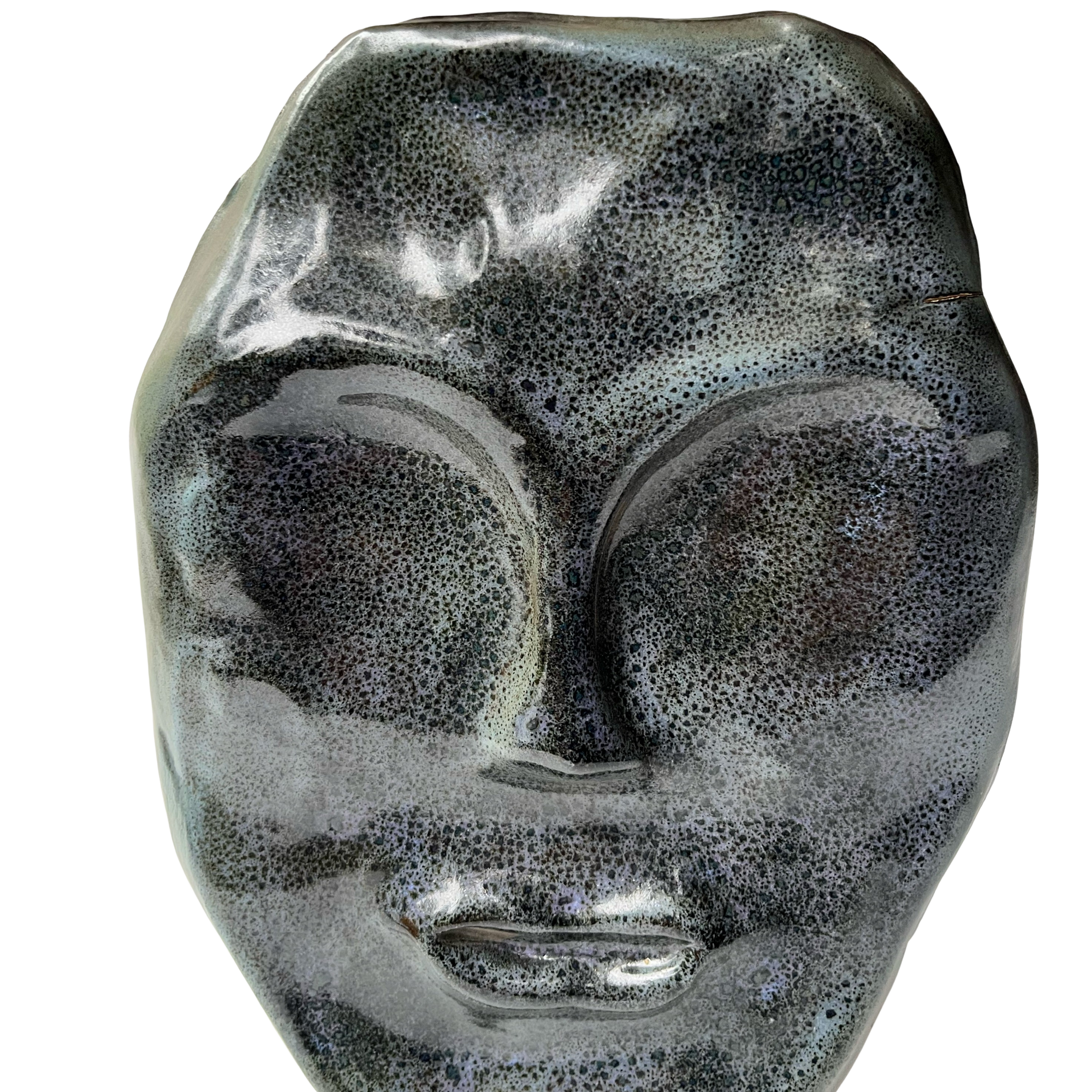 Hand Formed Ceramic Face Sculpture